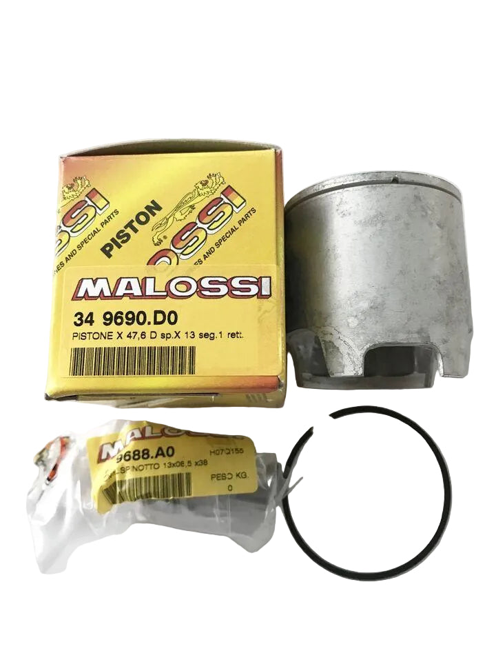 Pistone Malossi Piaggio scooter D. 47,6 spinotto 13 art.349690 sigla D