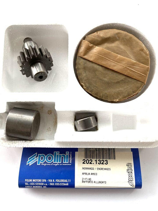 Ingranaggi trasmissione Polini 17-40 Aprilia Amico 50cc
