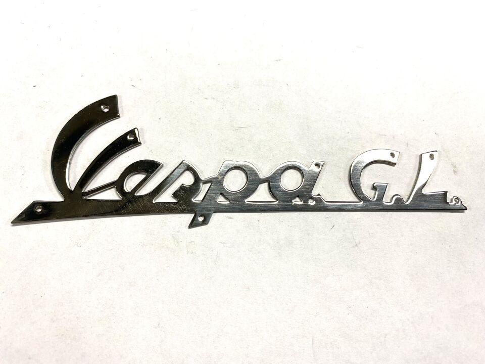 Targhetta Vespa GL cromata