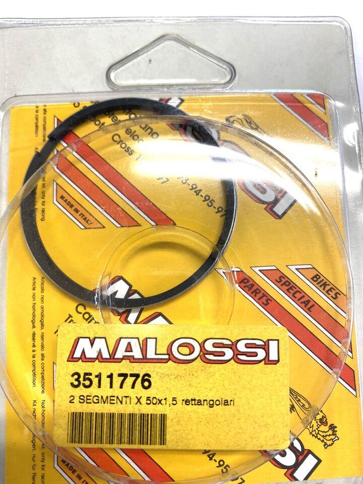 Anelli pistone Malossi D.50X1,5 per modifica AM6 Derbi