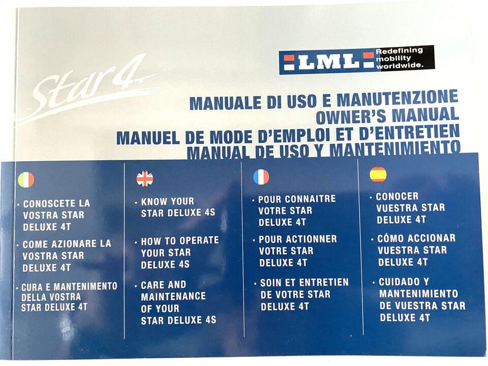 Libretto uso e manutenzione LML Star 4