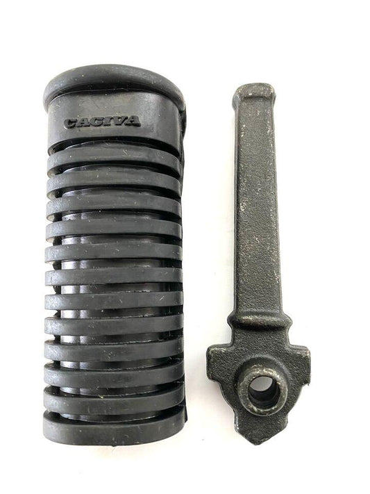 Pedana poggiapiedi anteriore DX-SX Cagiva SXT 125cc