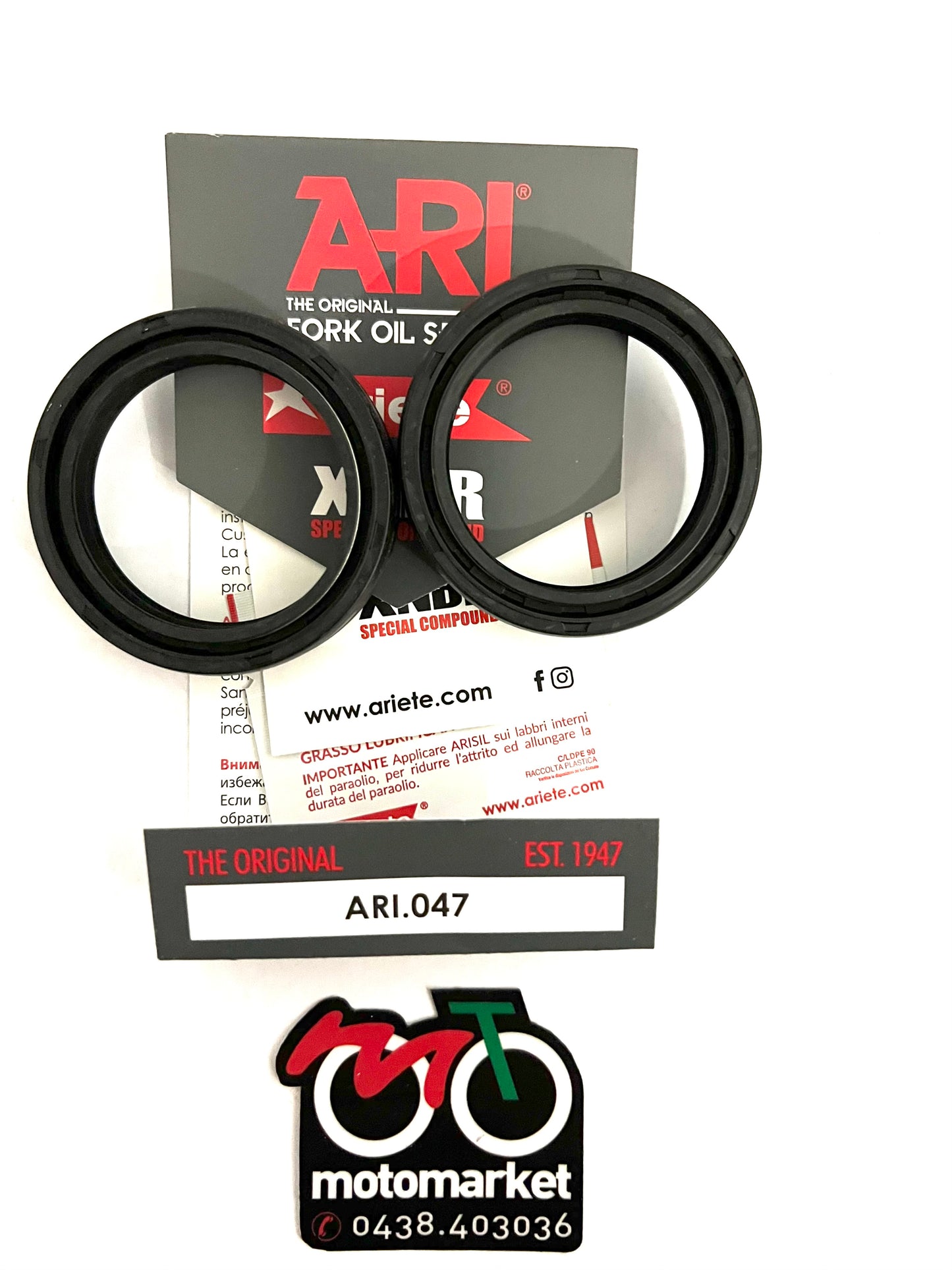 Paraolio forcella diametro 41-54-11 art.ARI 047