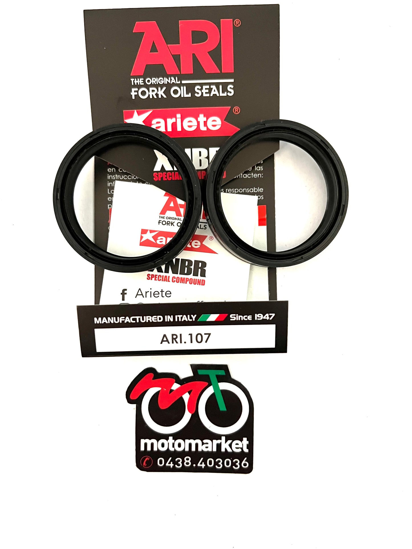 Paraolio forcella diametro 42-52,7-9,5/10,5 art.ARI 107