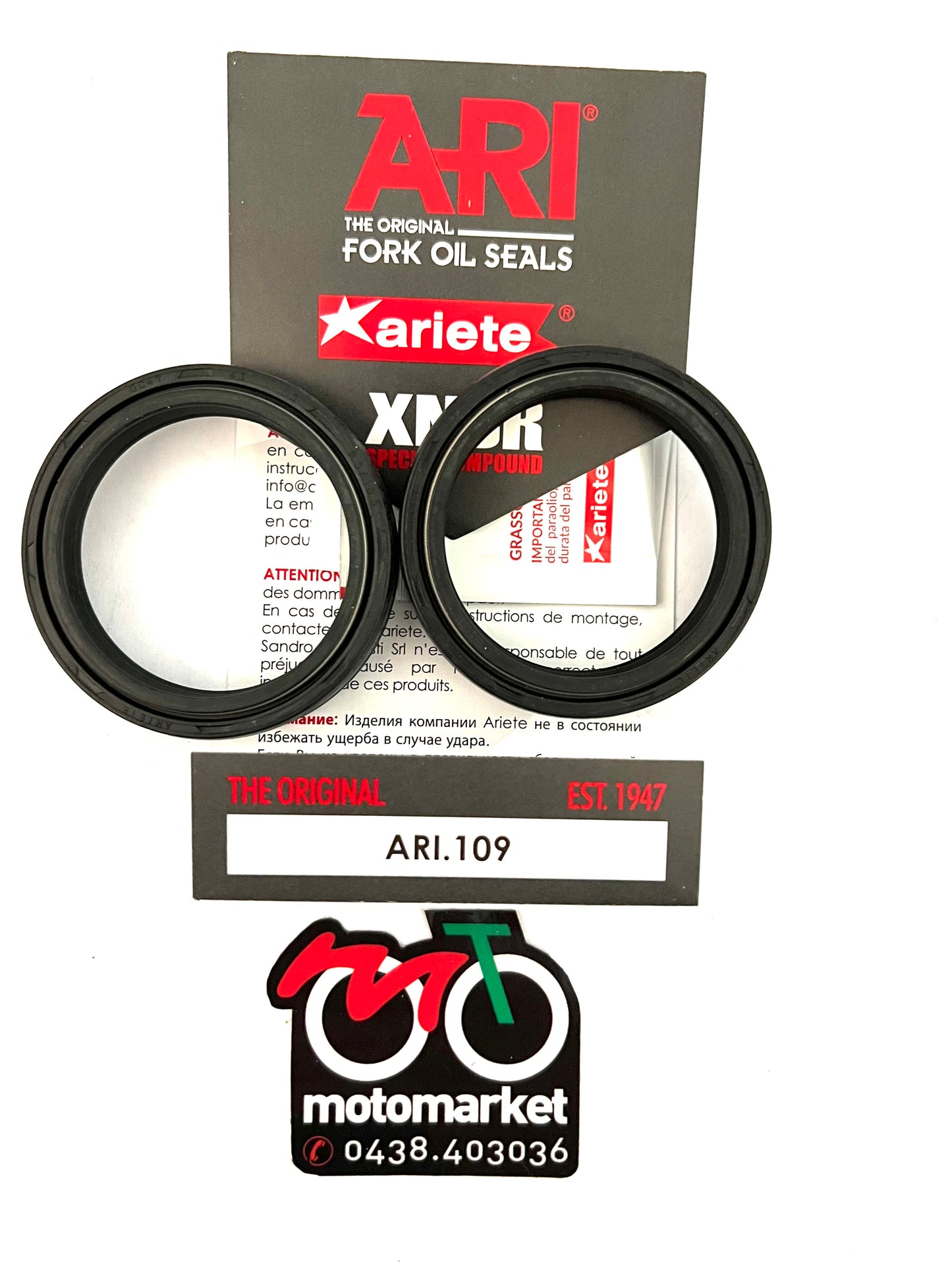 Paraolio forcella diametro 43-55-9,5/10,5 art.ARI 109