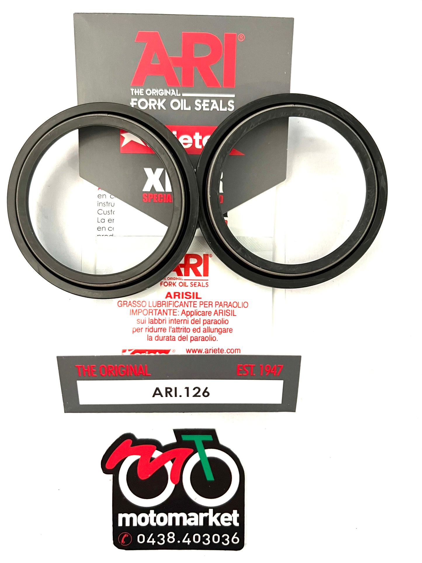 Parapolvere forcella diametro 48-58,5-62-6/11,5 art.ARI 126