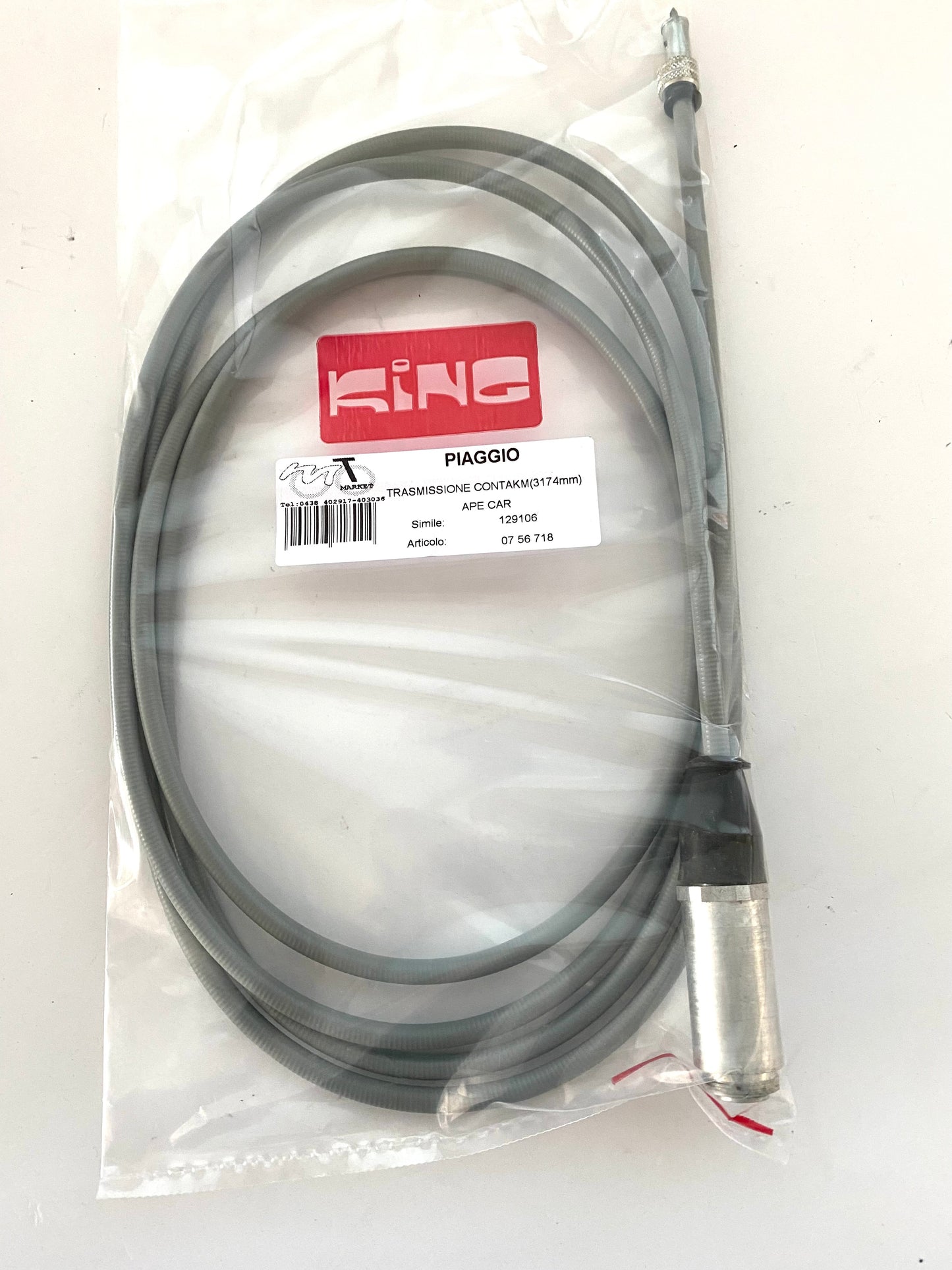 Corda contachilometri Piaggio Ape Car art.0756718