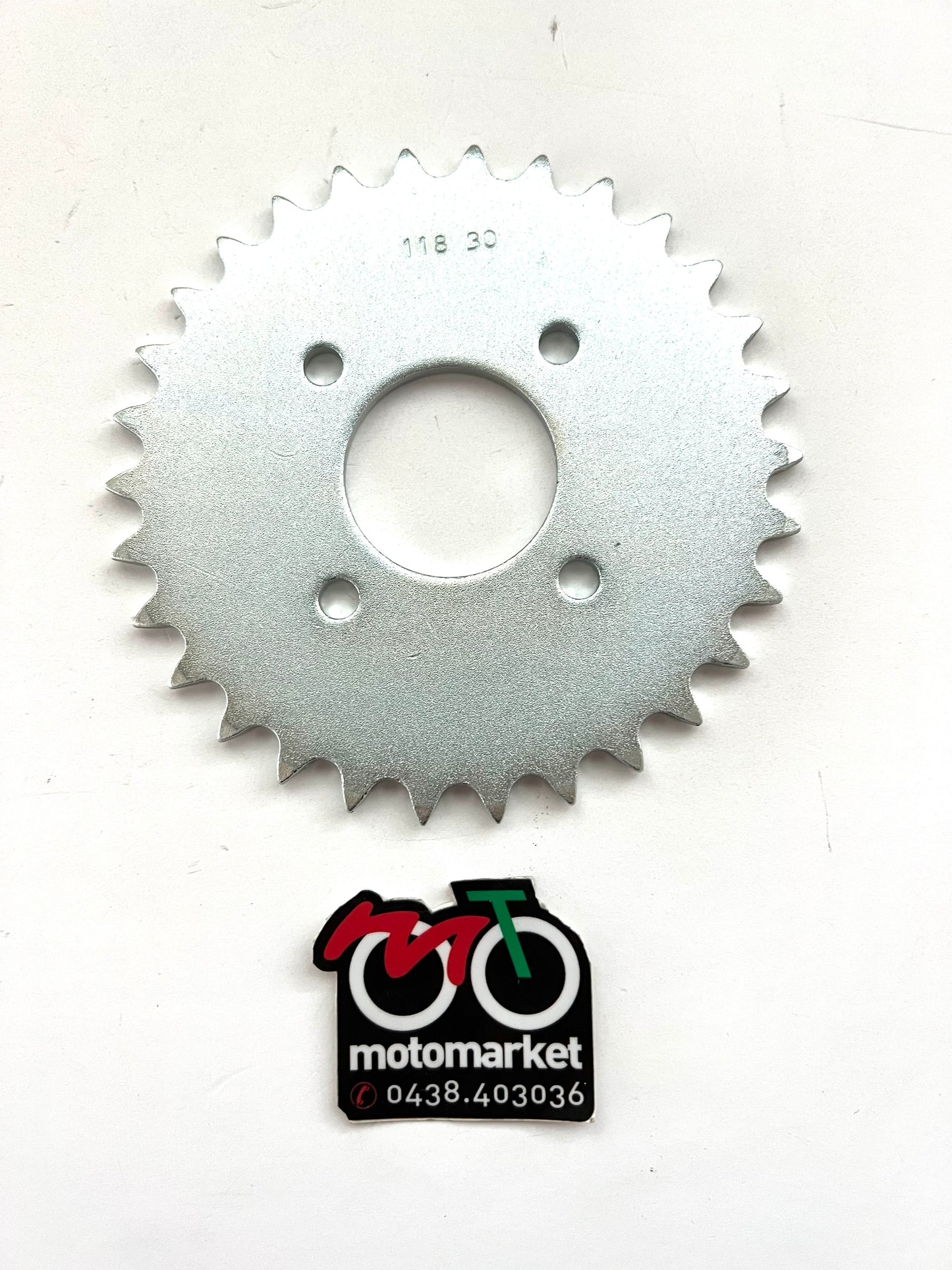 Corona per ciclomotore foro interno 39,4 interasse fori 62 art.118-30 denti