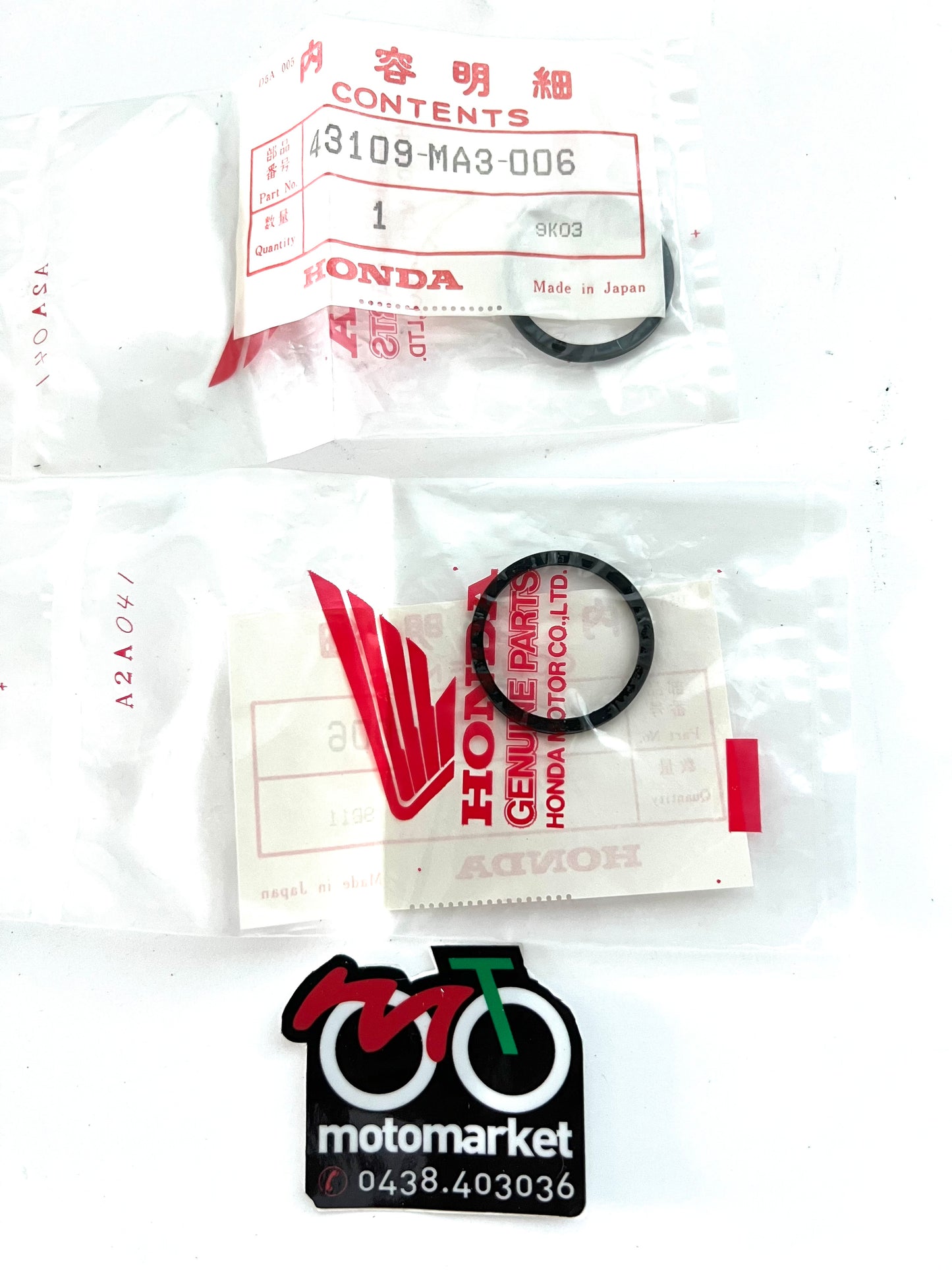 Gommini pinza freno anteriore Honda CR125-250-500 1984-89 XR600R 1986-91 art.43109MA3006