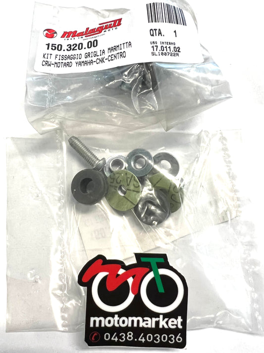 Kit viti fissaggio griglia marmitta Malaguti XTM-XSM 50-Blog-Centro 125-160 art.15032000