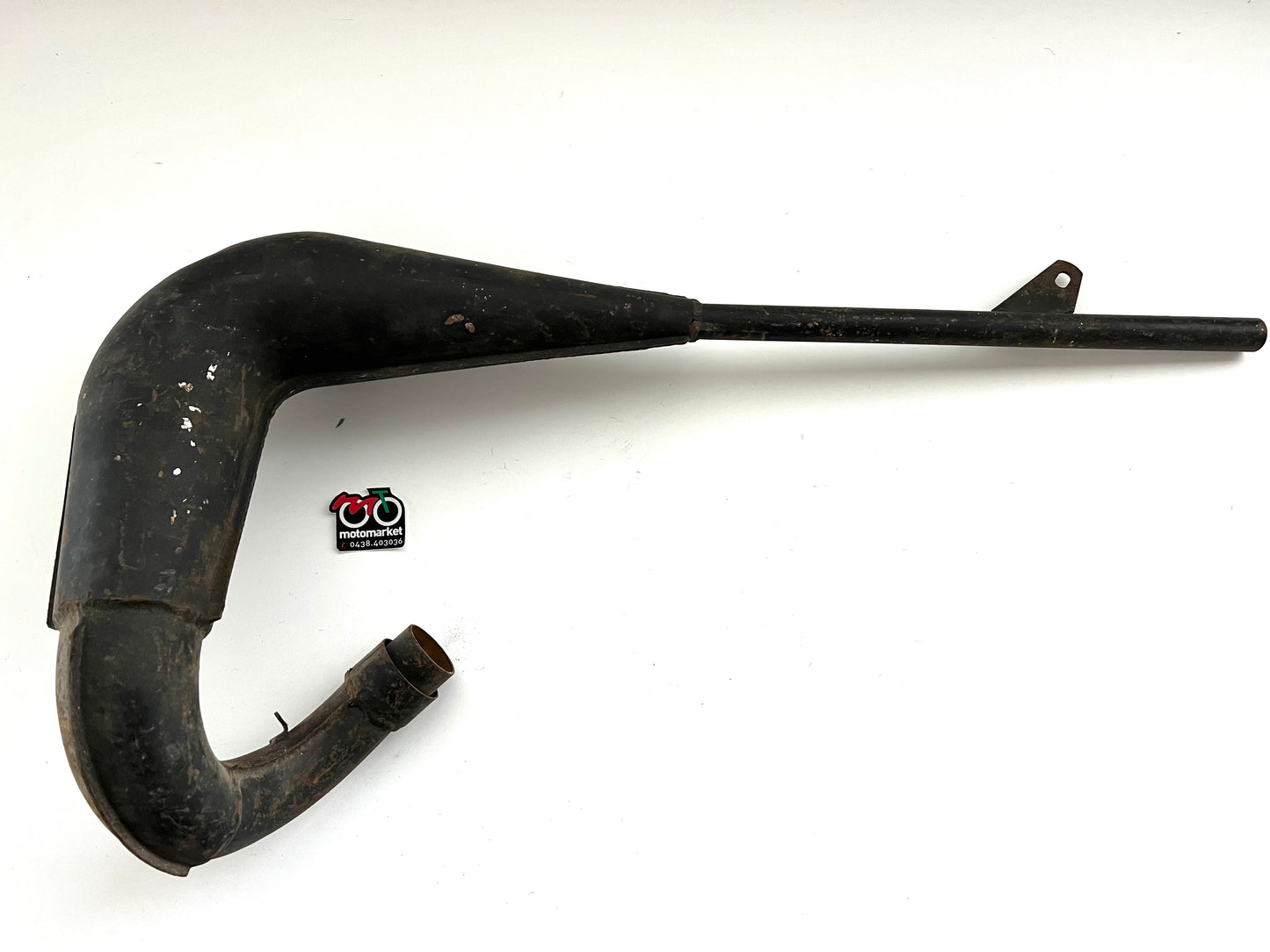 Marmitta motocross 125cc d'epoca sinistra