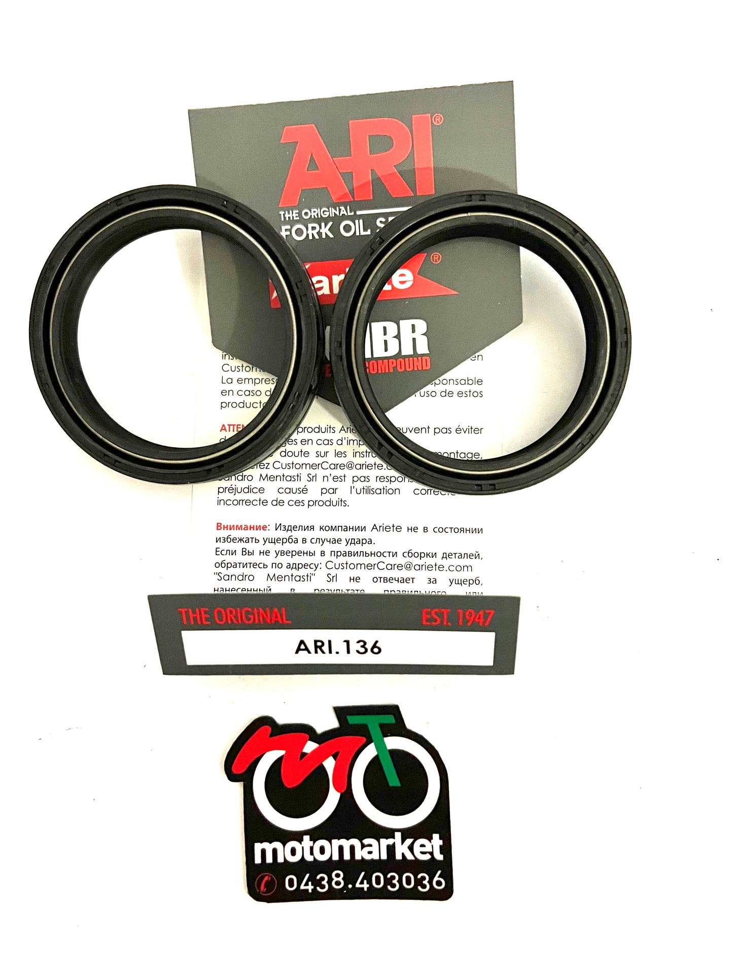 Paraolio forcella diametro 50-63-11 art. ARI 136