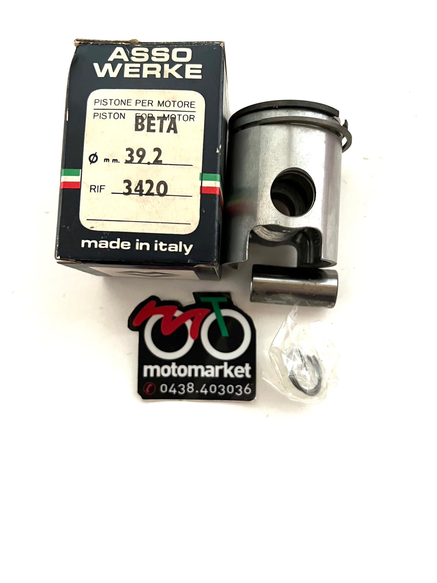 Pistone Beta 50 enduro spinotto 14 art.3420-D.39,2