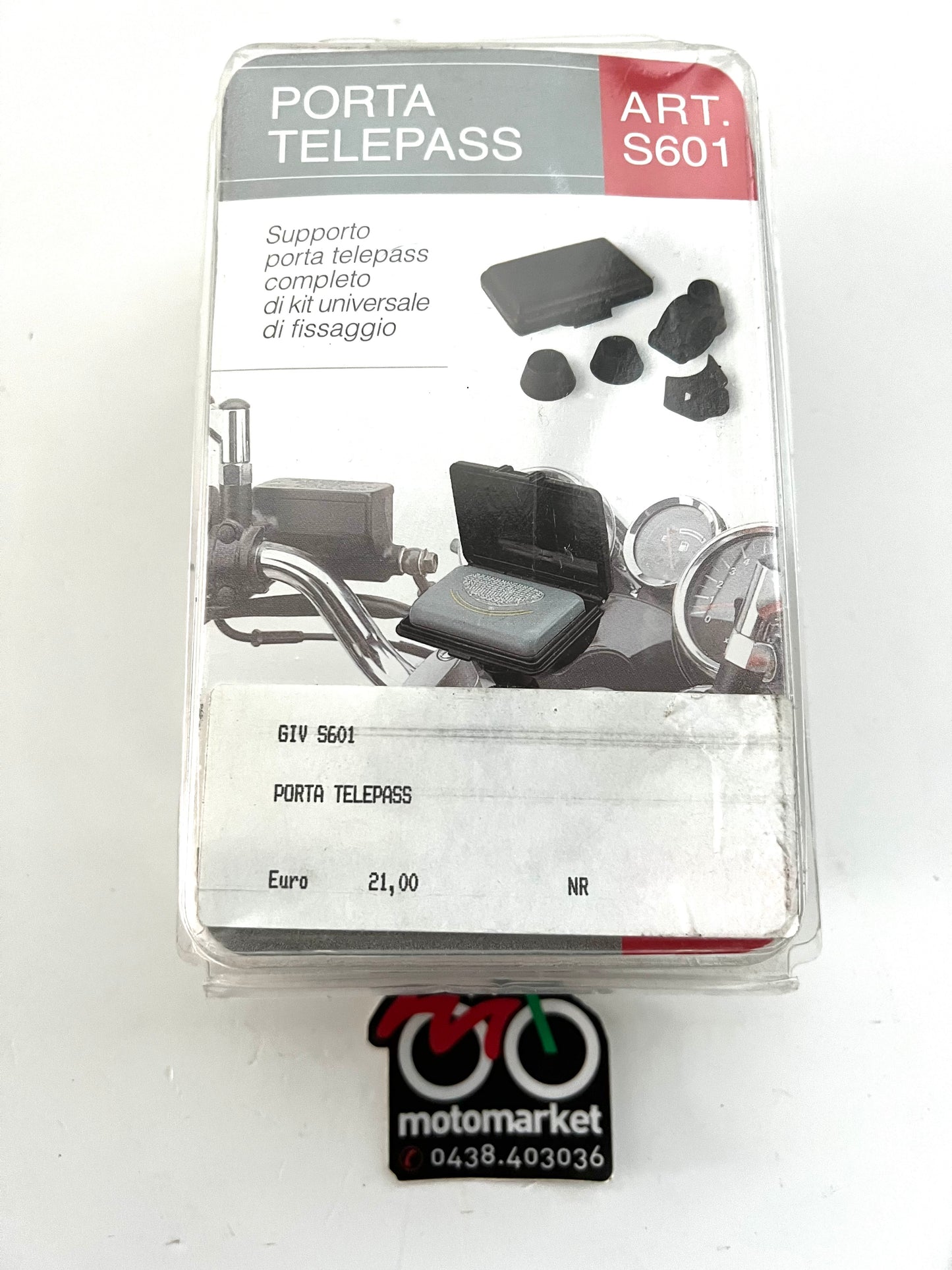 Portatelepass moto Givi a fascetta per manubrio art.S601