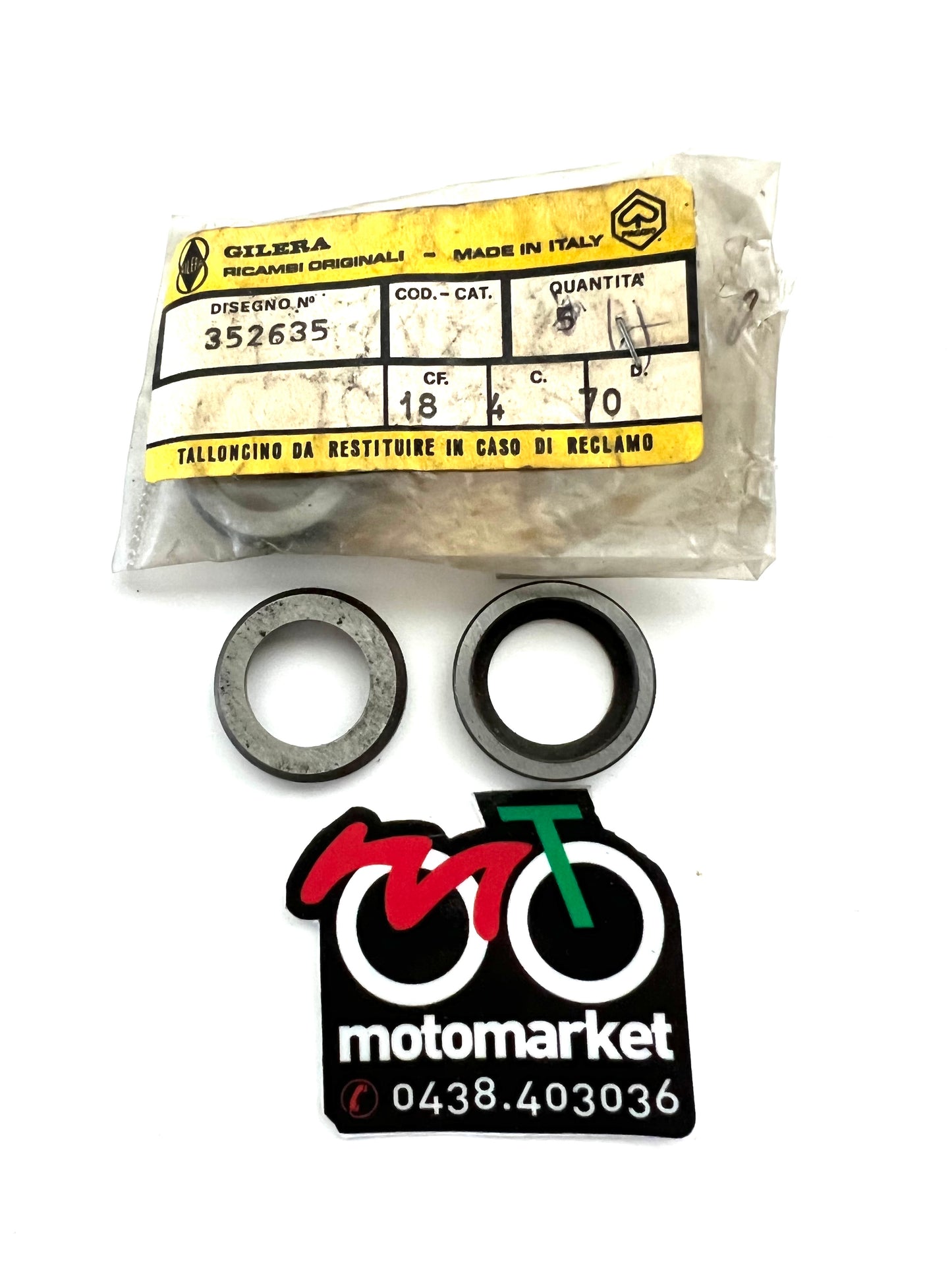 Rondella spallamento pignone Gilera art.352635