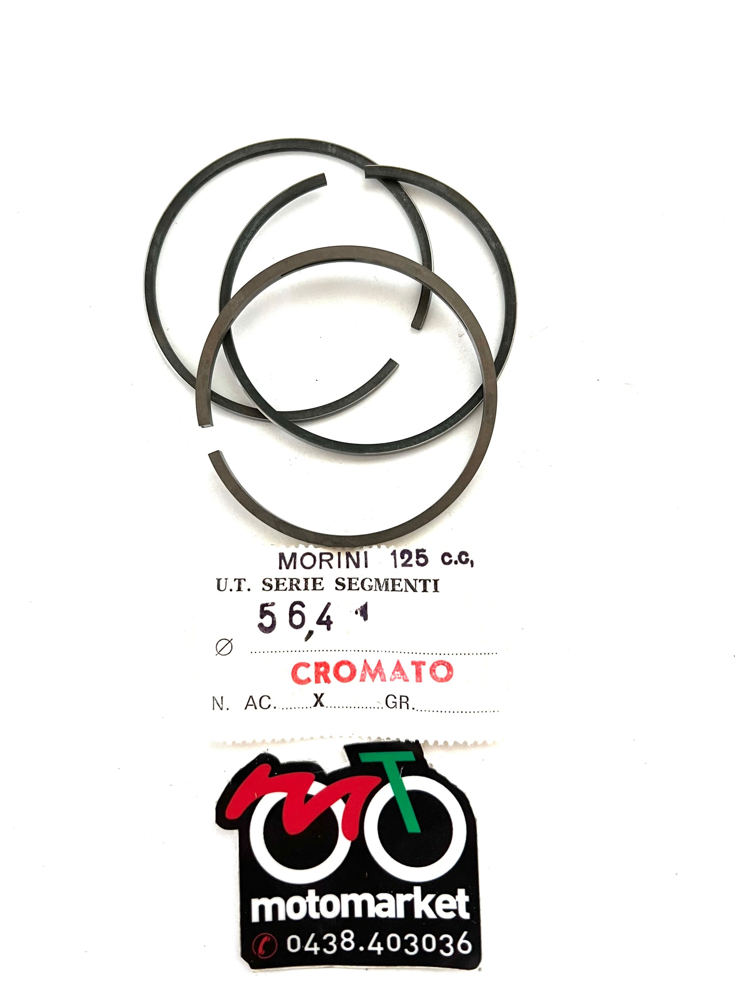Anelli pistone Moto Morini 125 Corsaro D.56,4