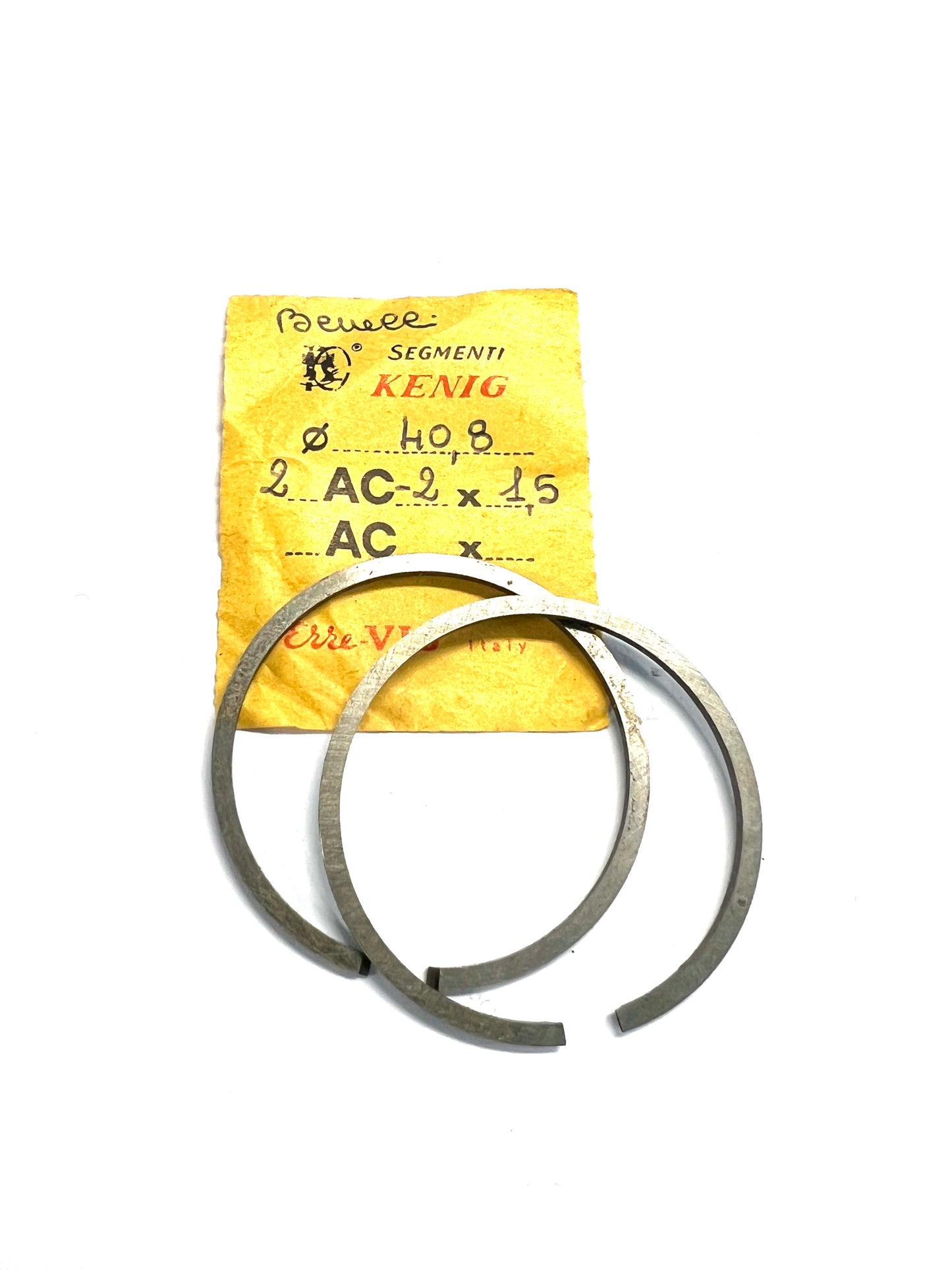 Anelli pistone Benelli 3VK Bobo-Gentleman 50cc diametro 40,8x1,5