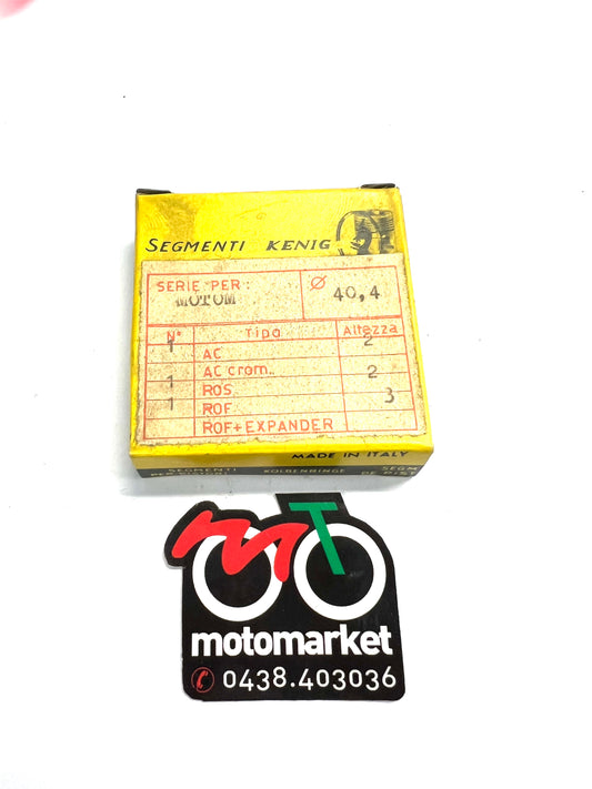 Anelli pistone Motom 51cc 4T D.40,40 x2 x 3 rof