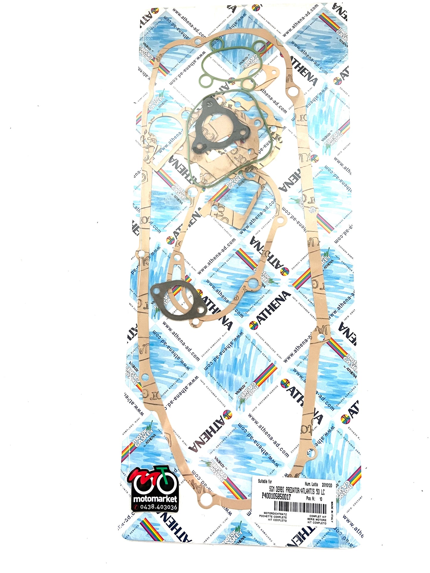 Guarnizioni motore Derbi Predator 50 LC-Atlantis 50 LC art.P400510850017