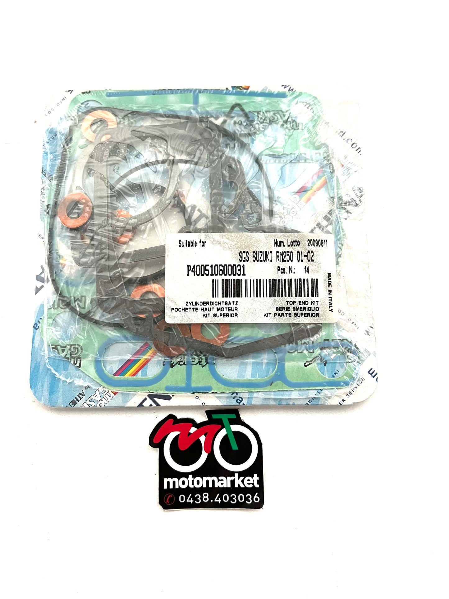 Guarnizioni cilindro Suzuki RM 250cc 2001-02 art.P400510600031