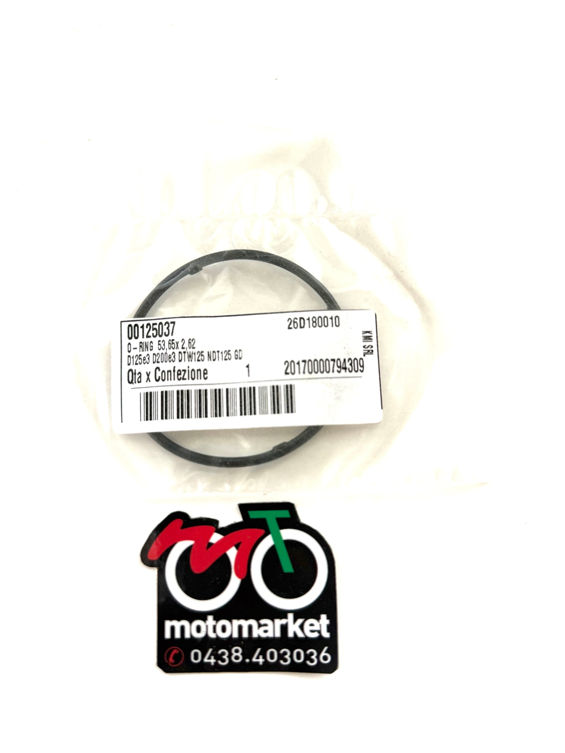 Anello o-ring tappo filtro olio Kymco Downtowon-X Town 125cc art.00125037