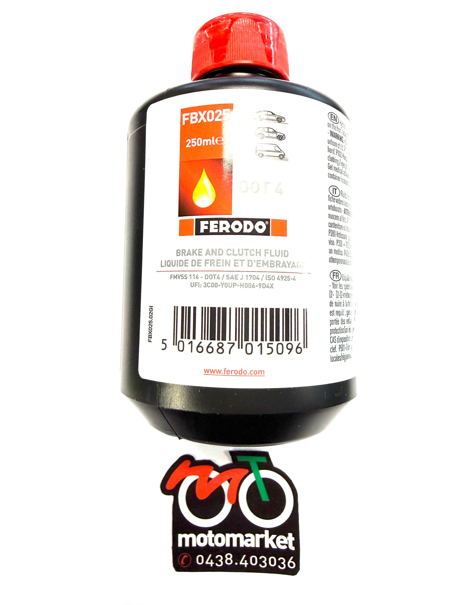 Olio freni Ferodo Dot4 250ml