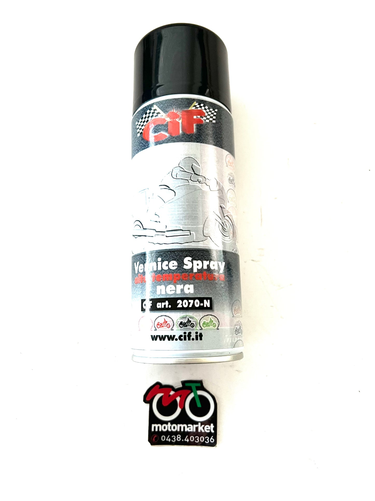 Vernice spray alta temperatura per marmitta colore nero art.2070-N 