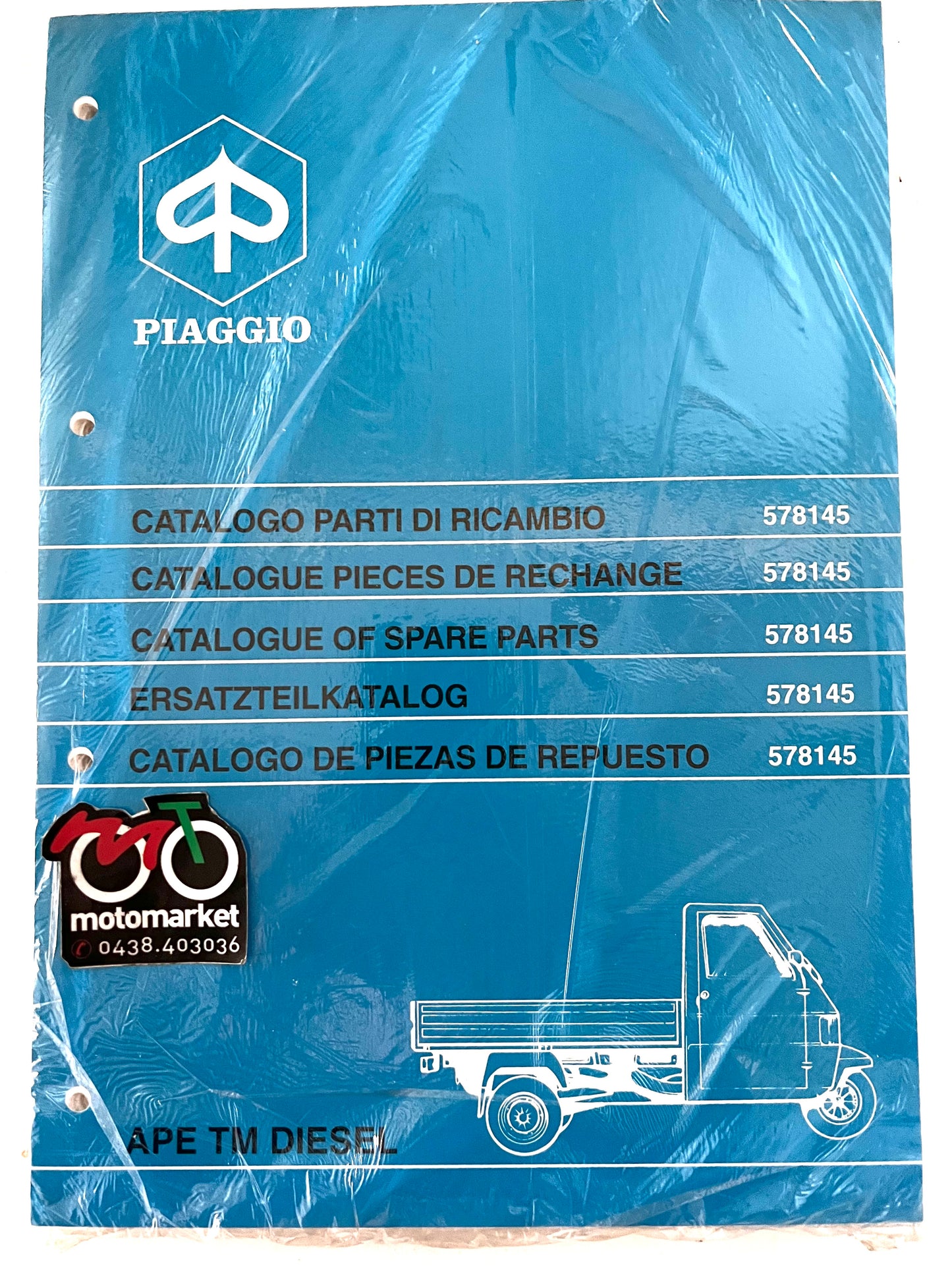 Catalogo parti di ricambio Ape TM Diesel