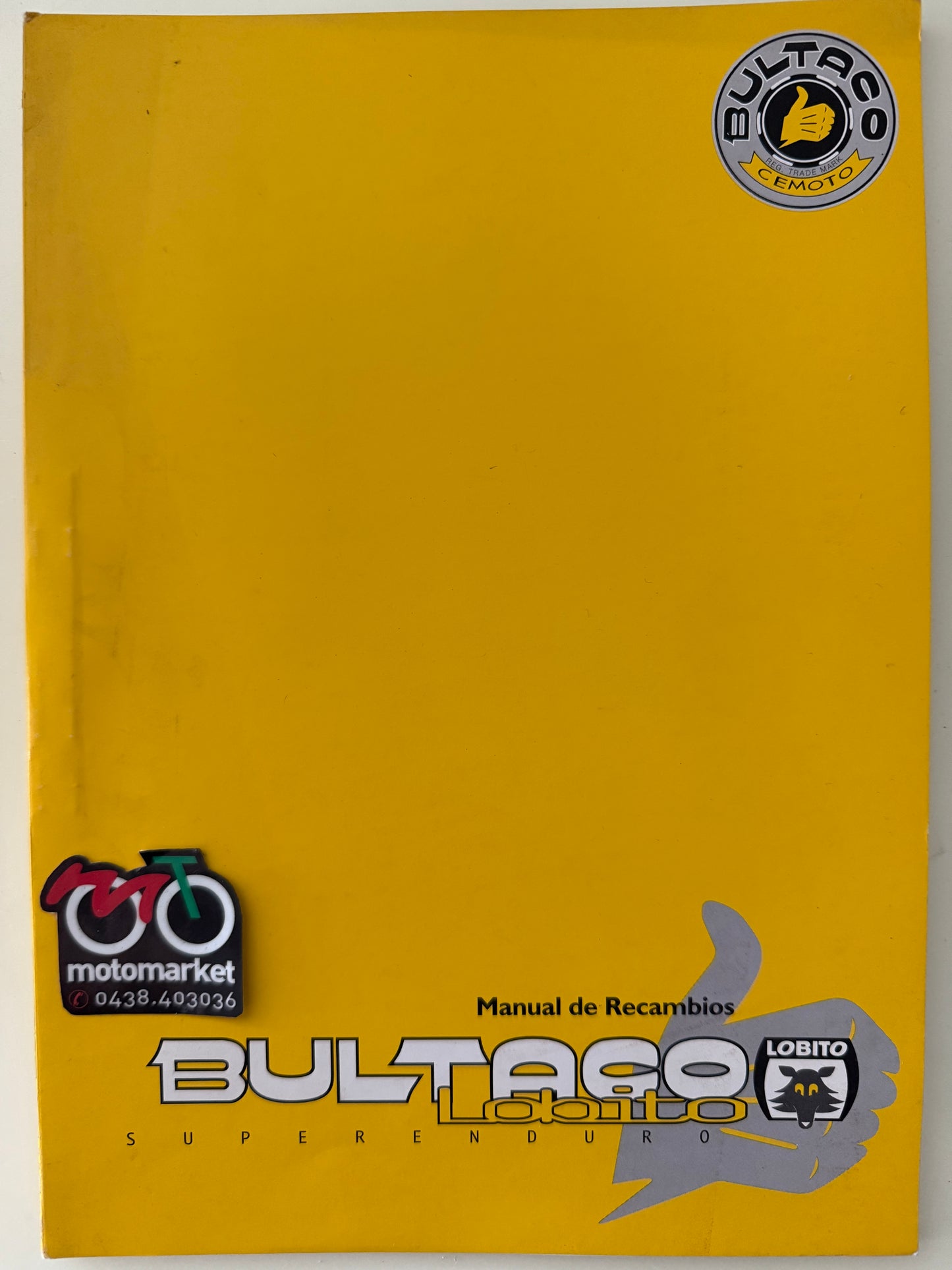 Catalogo parti di ricambio Bultaco Lobito 50