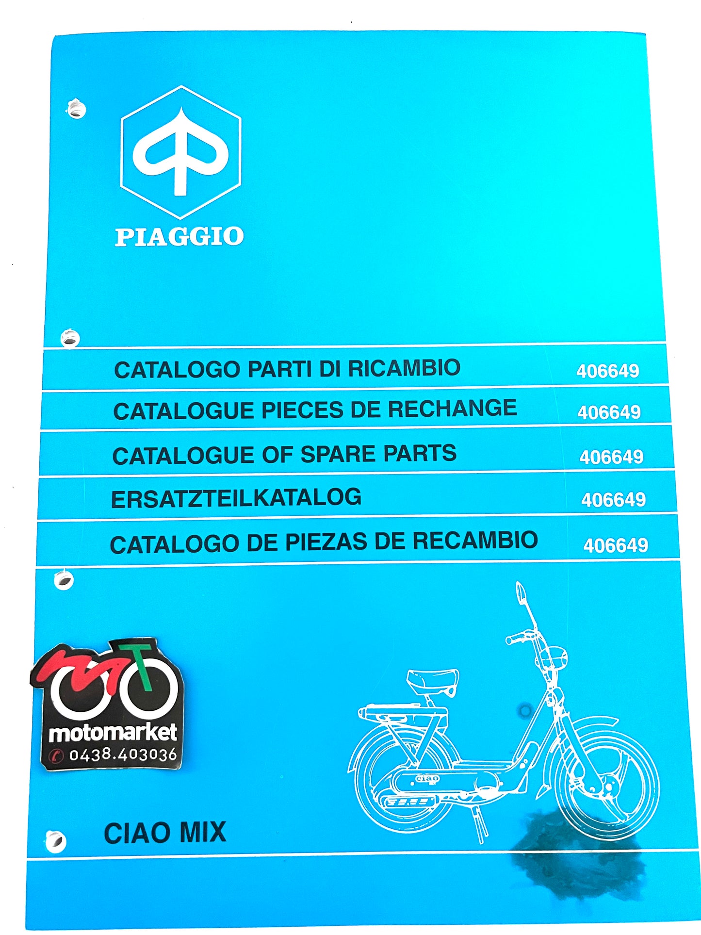 Catalogo parti di ricambio Piaggio Ciao Mix 50cc