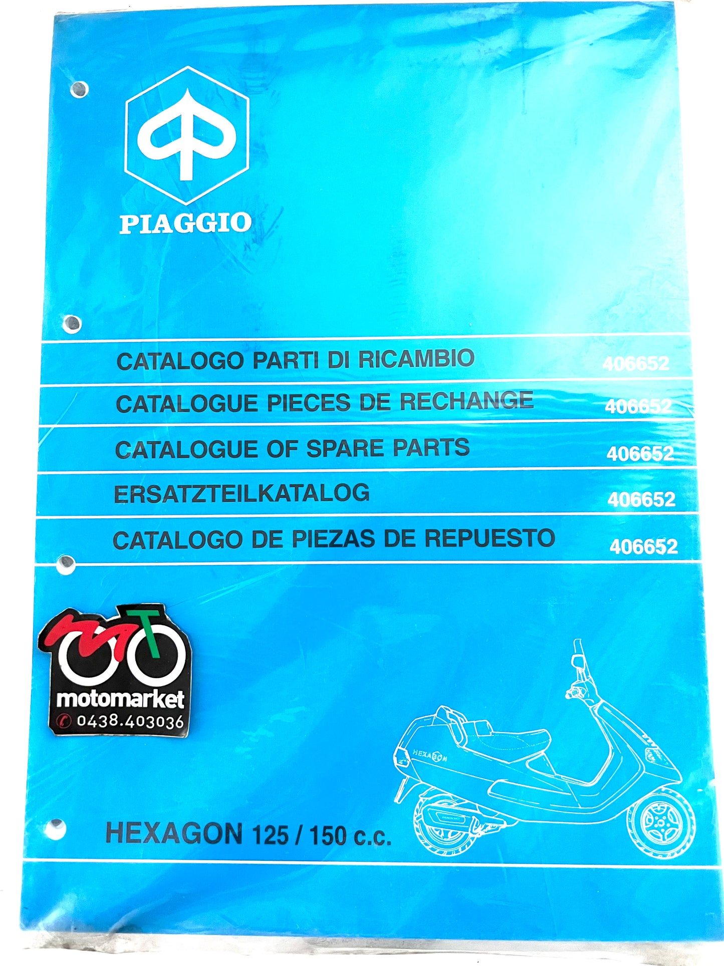 Catalogo parti di ricambio Piaggio Hexagon 125-150cc