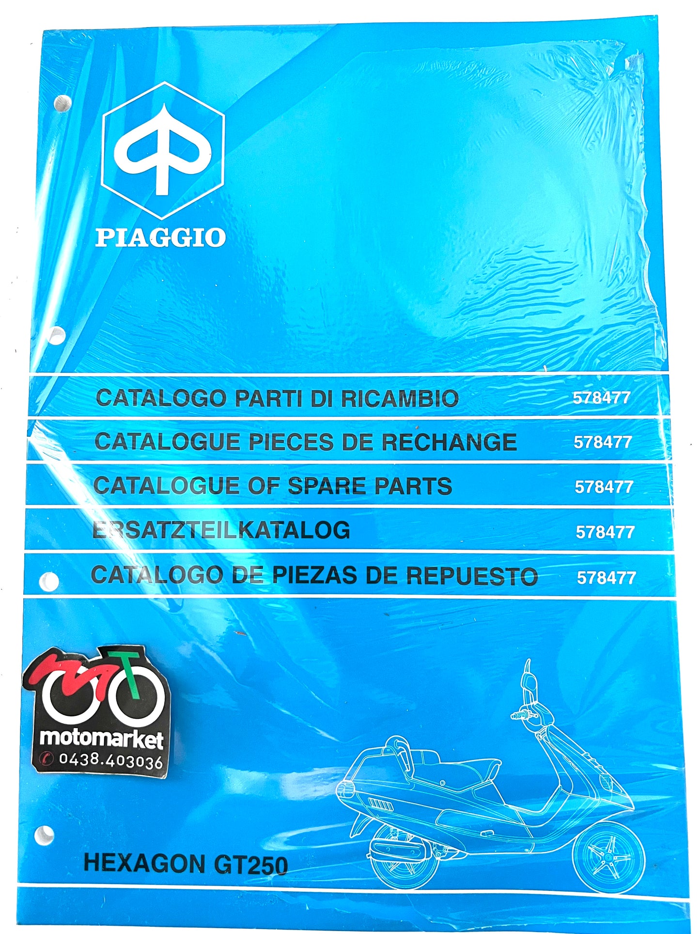 Catalogo parti di ricambio Piaggio Hexagon GT250cc