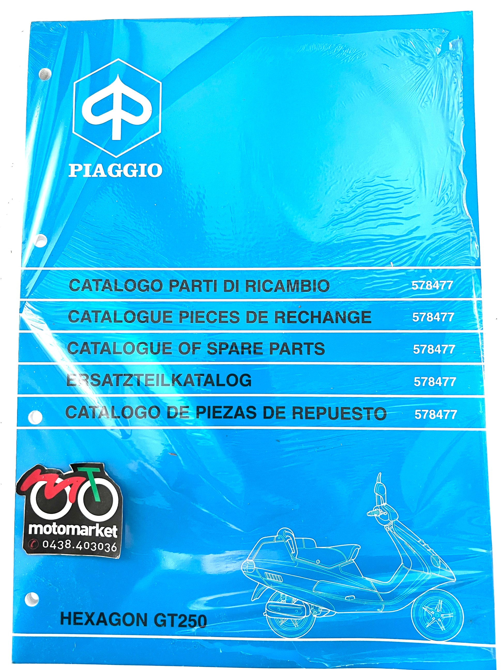 Catalogo parti di ricambio Piaggio Hexagon GT250cc