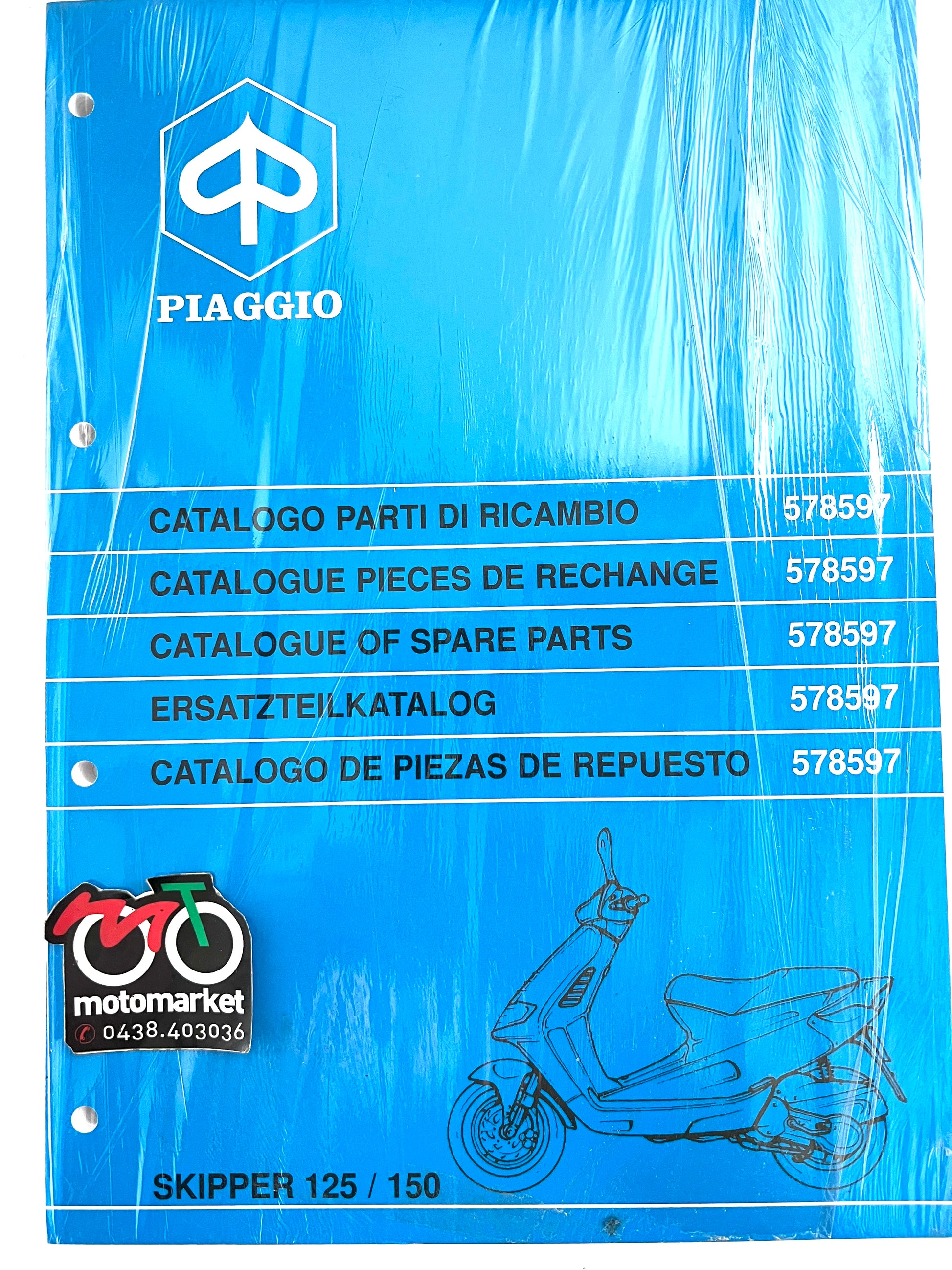 Catalogo parti di ricambio Piaggio Skipper 125-150cc 4T