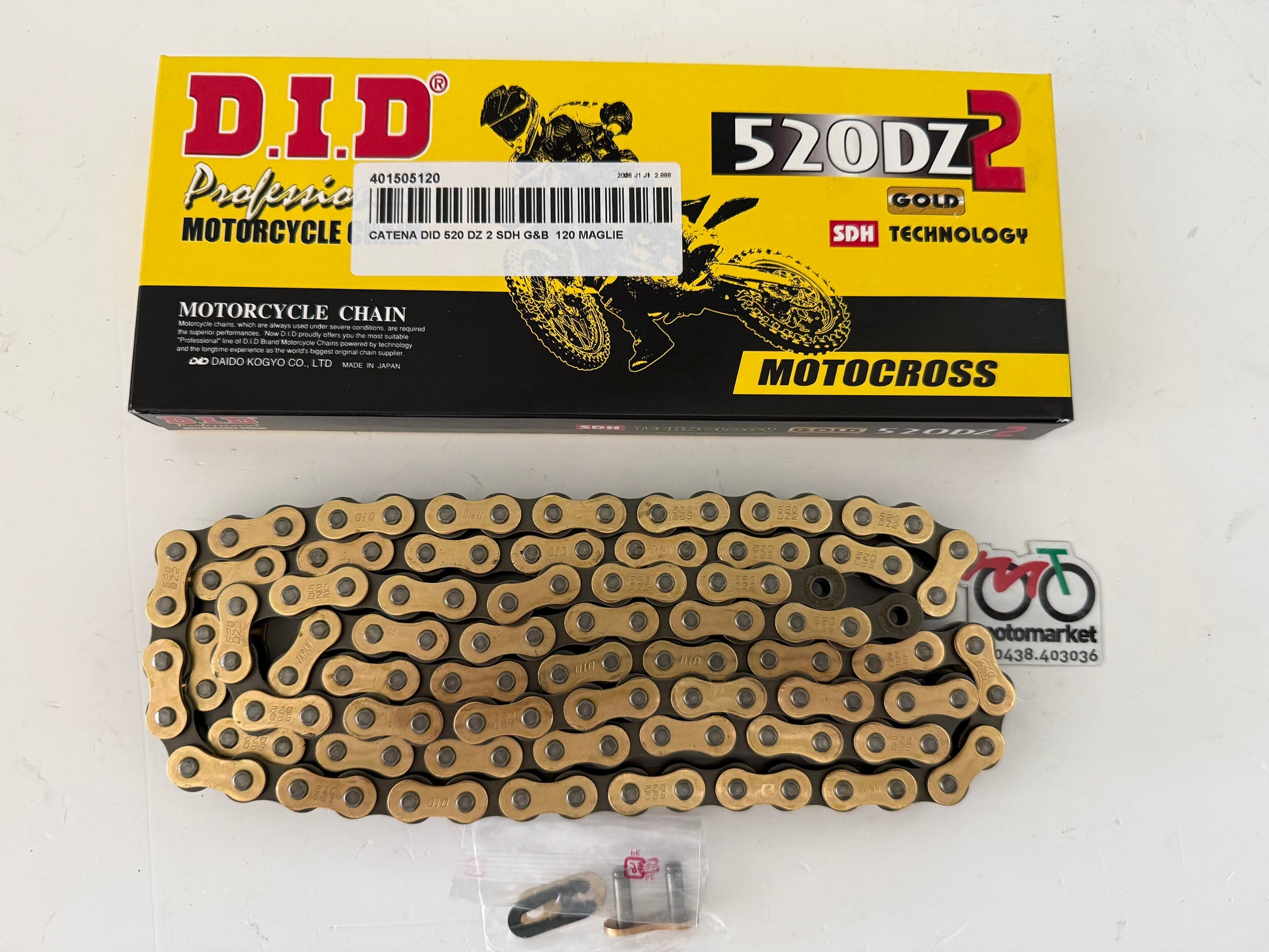 Catena DID 520DZ2-120 maglie