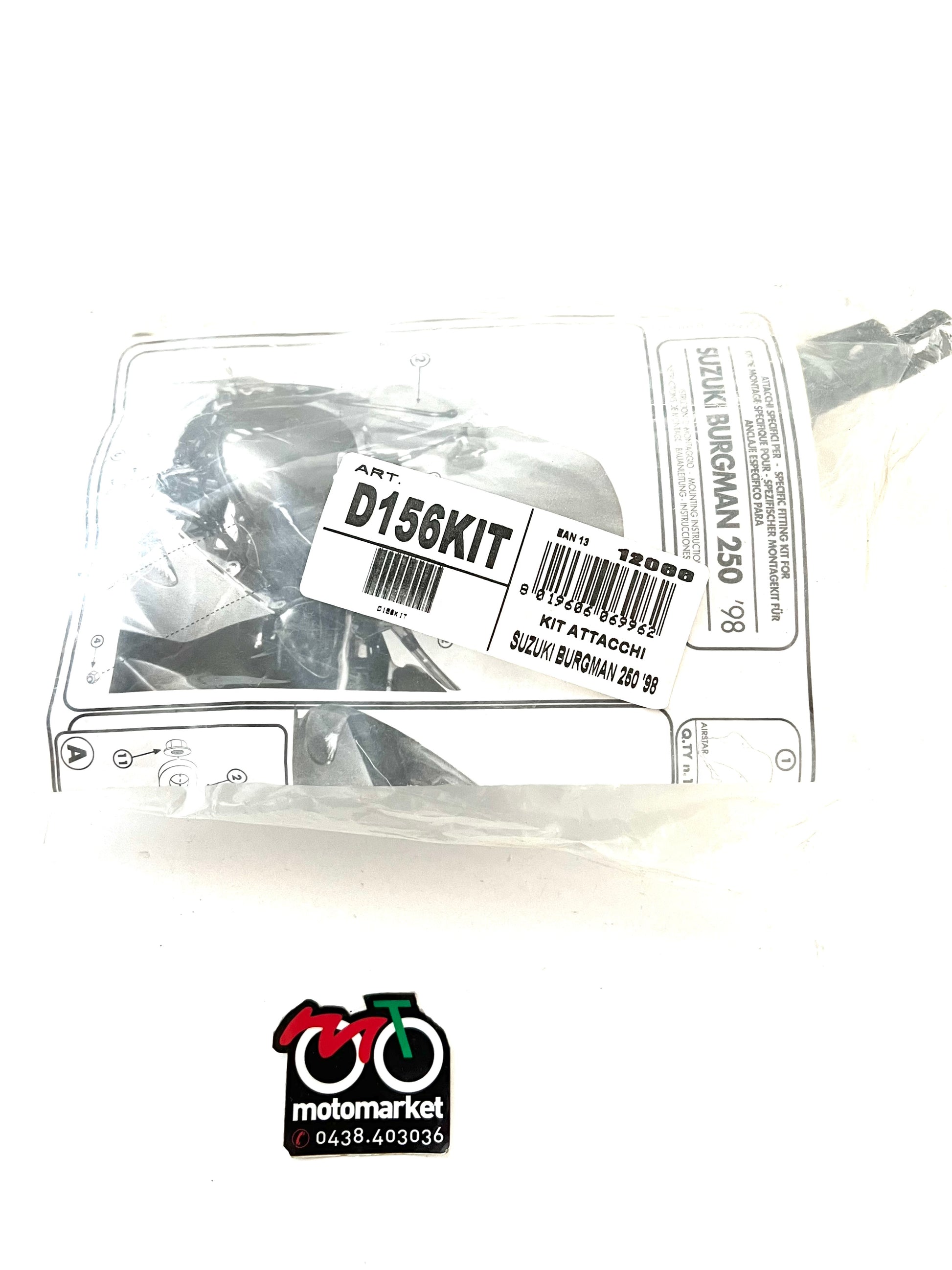 Attacchi paravento Givi Suzuki Burgman 250cc 1998 art.D156KIT