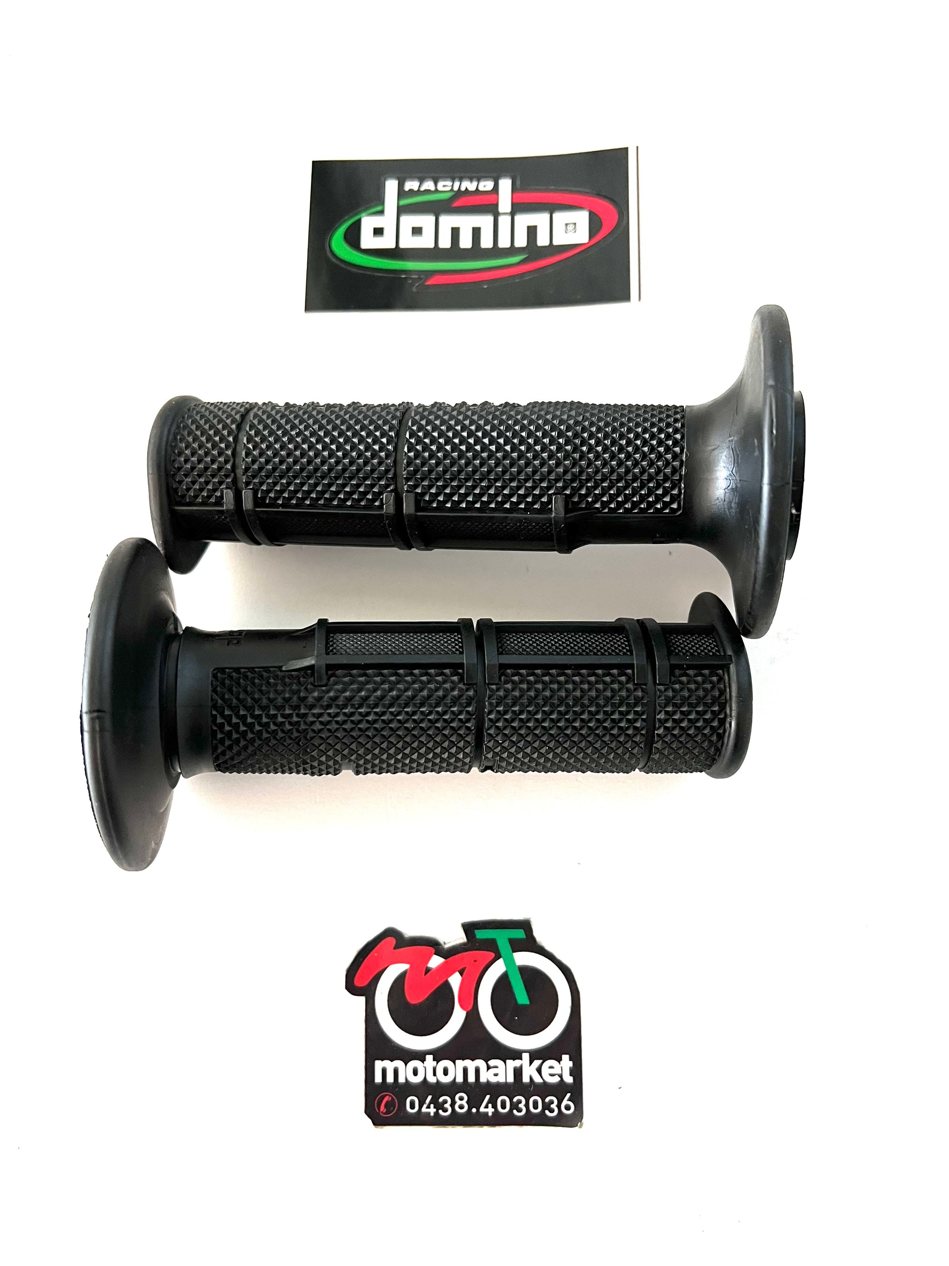 Manopole nere Domino cross-enduro art.115082