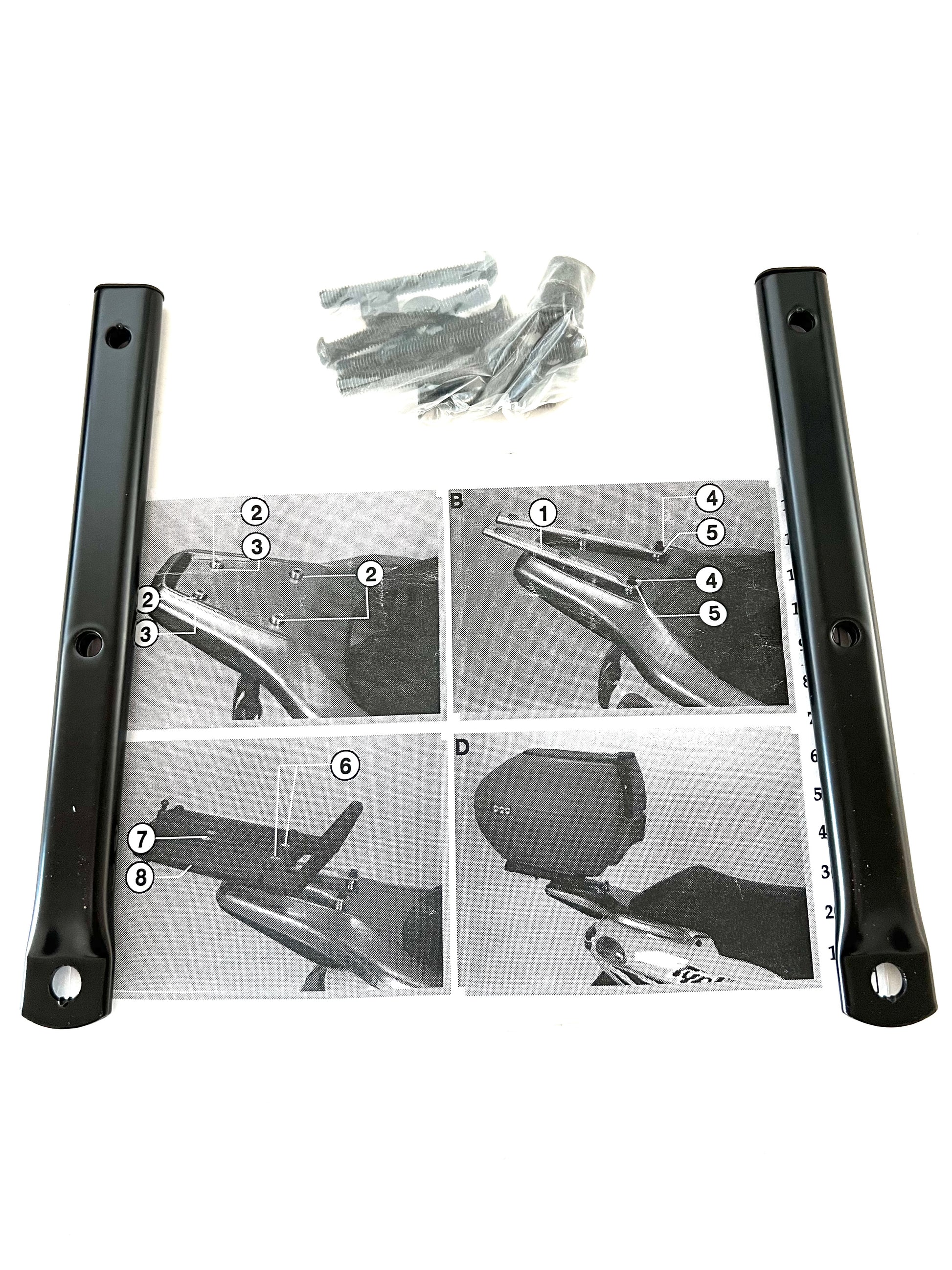 Supporti per piastra portabauletto Gilera Typhoon-Storm 50cc art.I 633