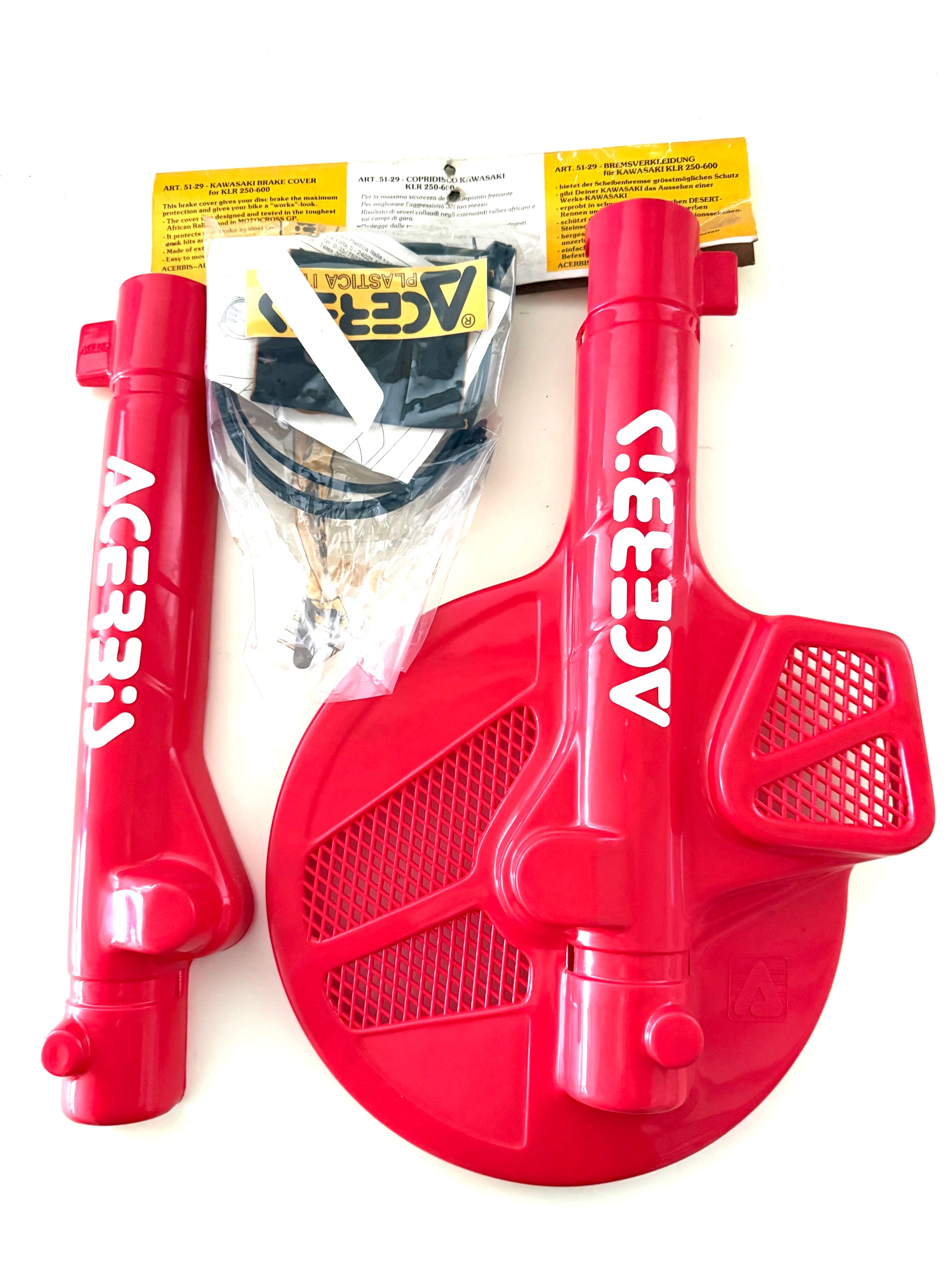 Copridisco freno Acerbis rosso Kawasaki KLR250-600 art.5129