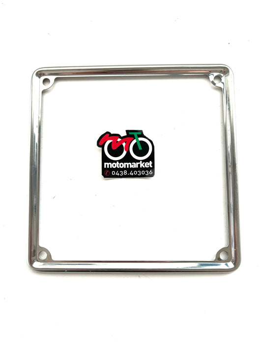 Cornice targa cromata moto epoca D.170X170 art.3277
