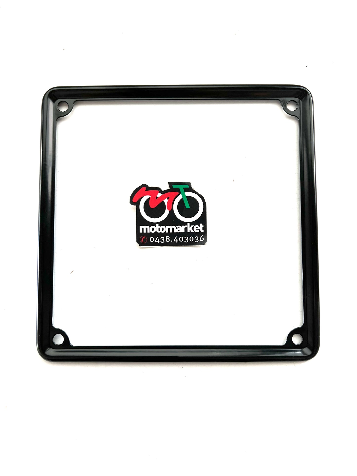 Cornice targa nera moto epoca D.170X170 art.3277N