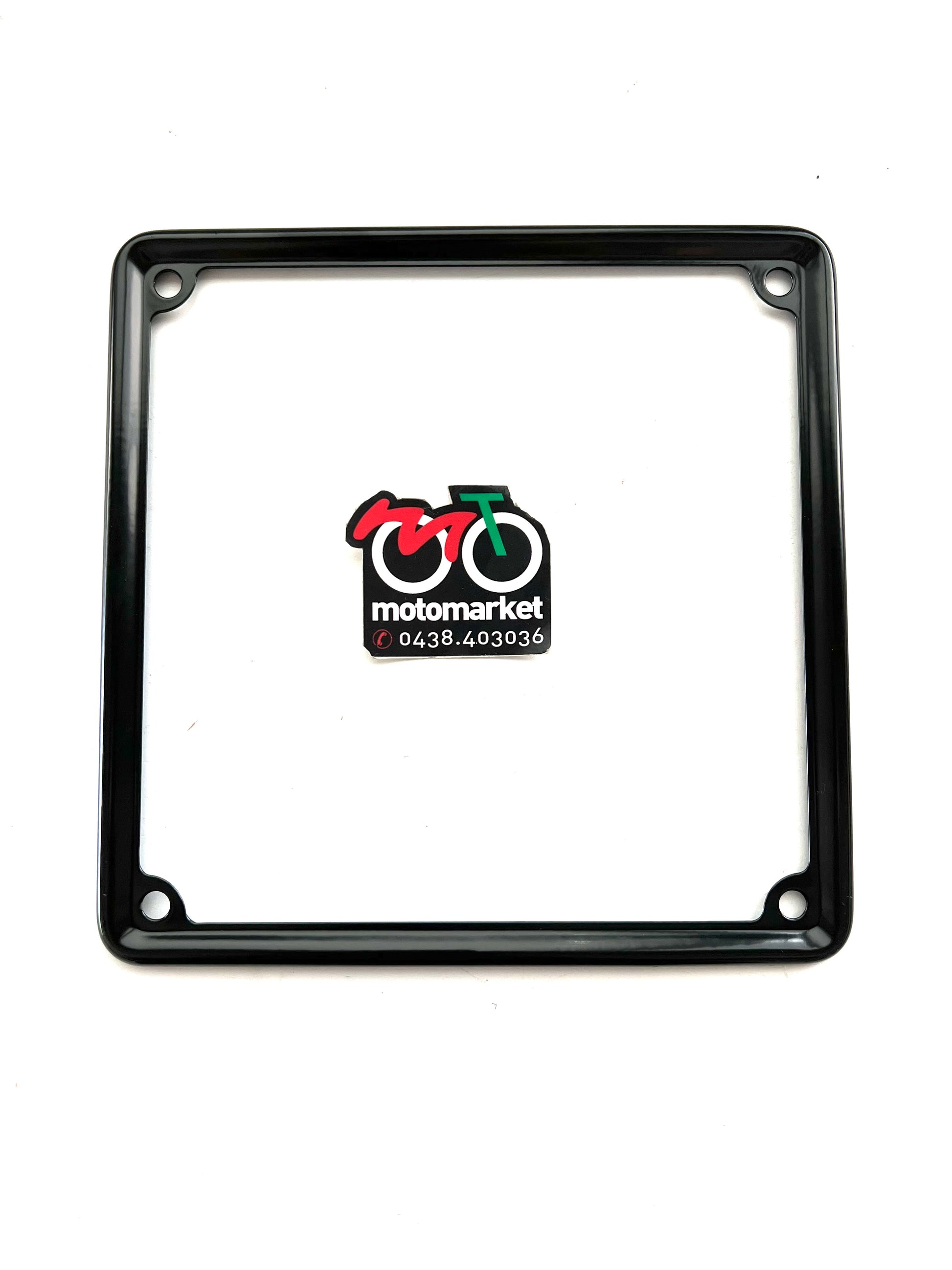 Cornice targa nera moto epoca D.170X170 art.3277N