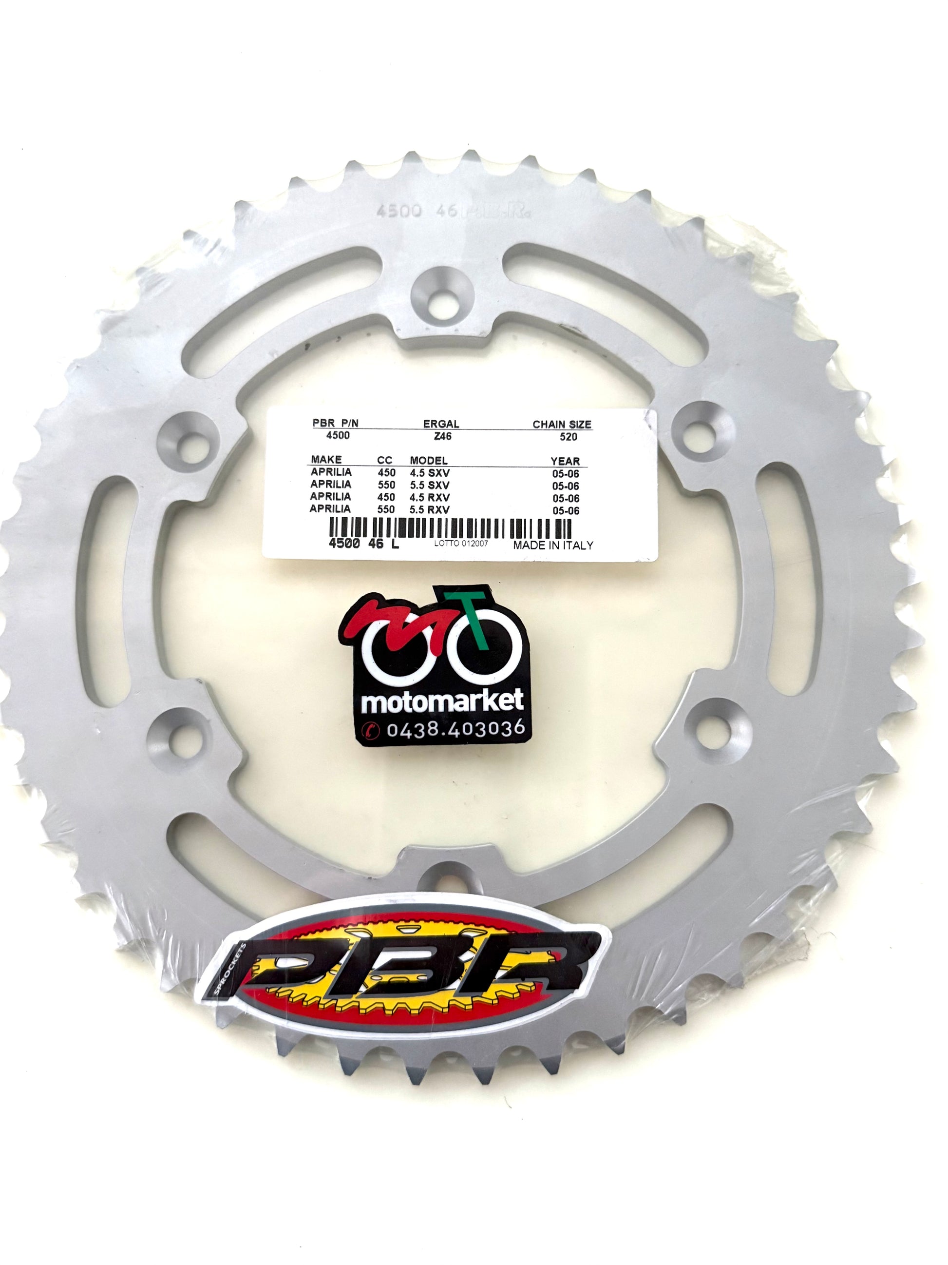 Corona Aprilia SXV-RXV450-550 art.4500-46