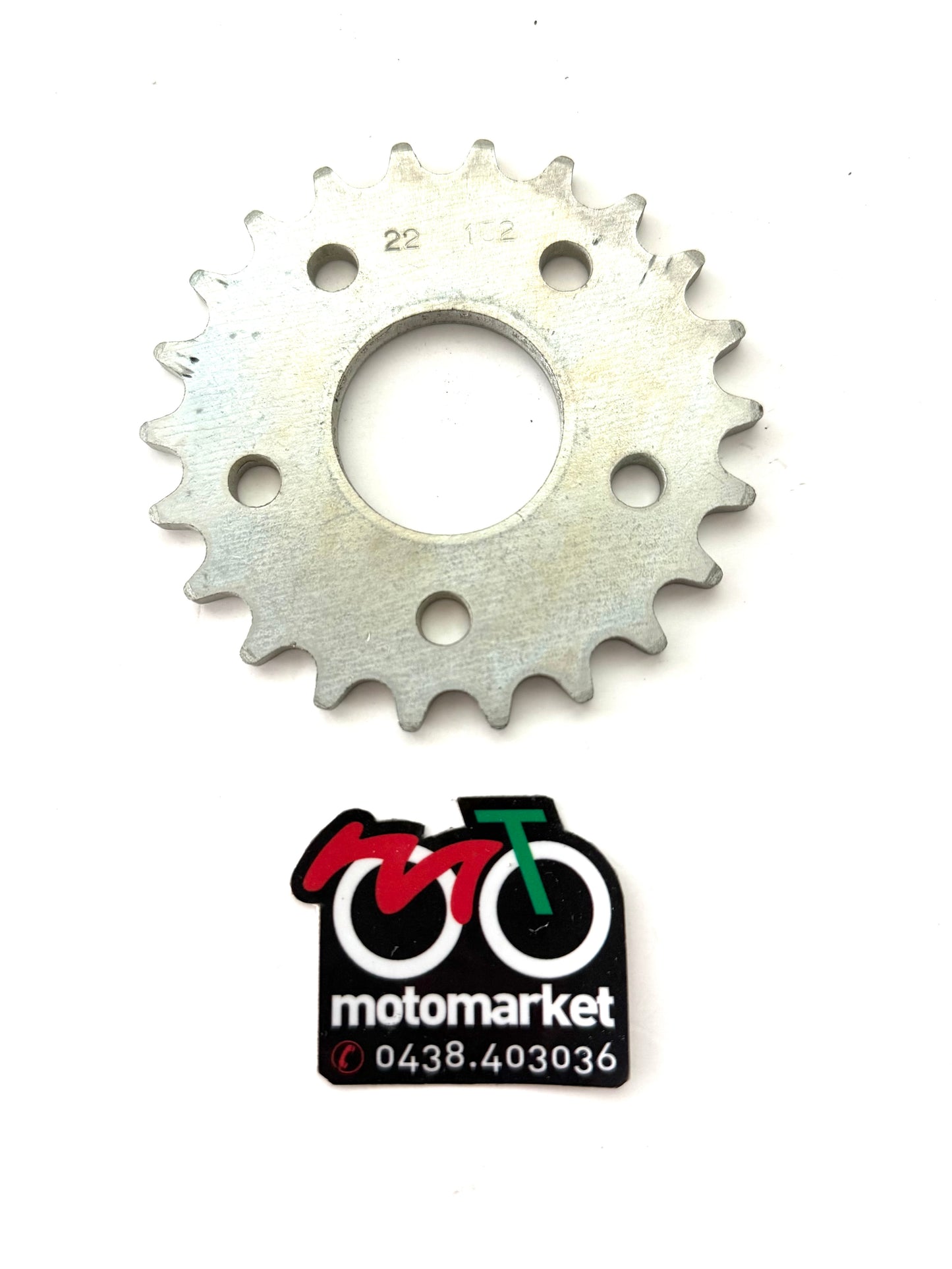 Corona ciclomotore diametro int.35 interasse fori 60mm 5 fori art.132-22