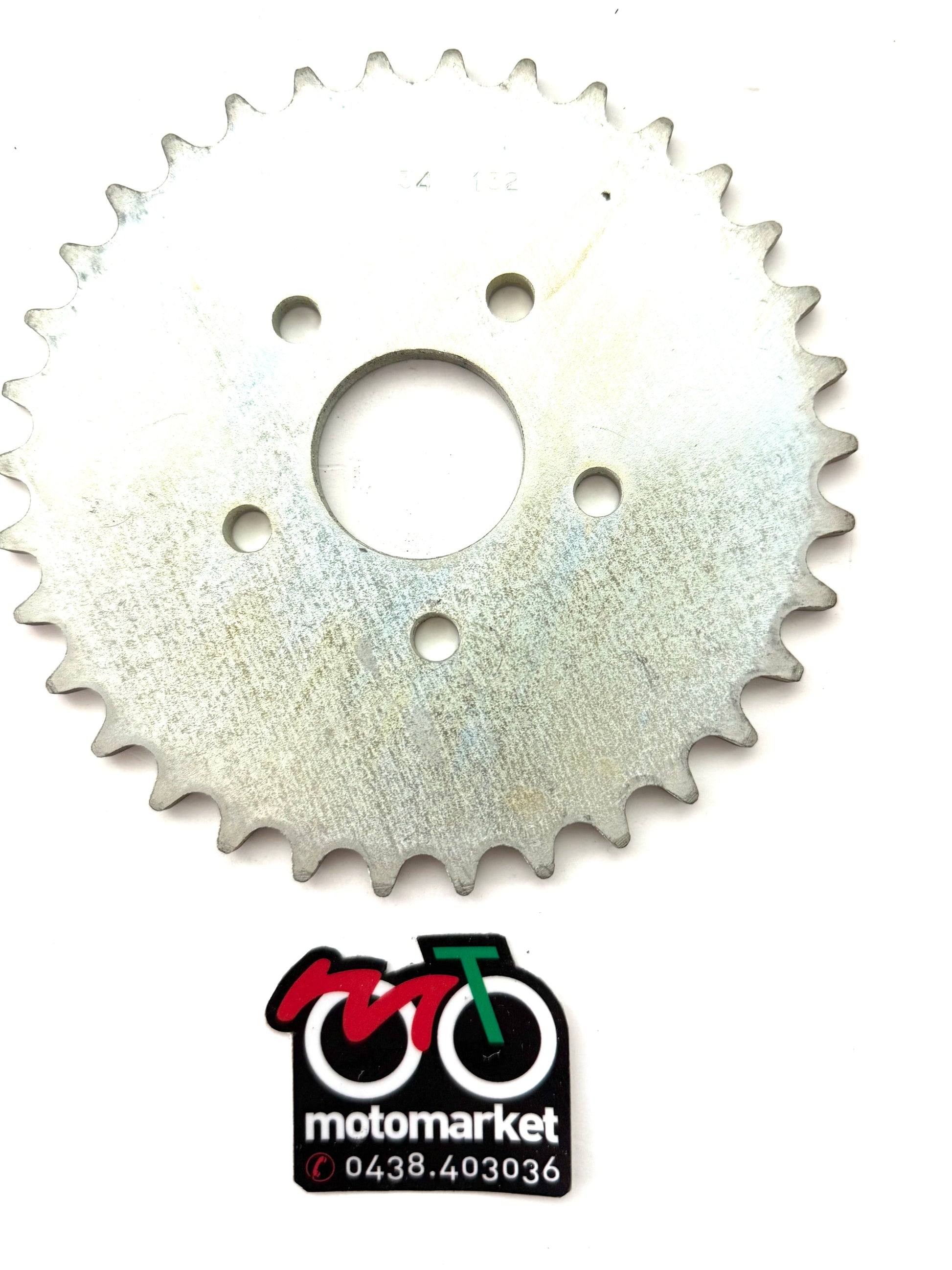 Corona ciclomotore diametro int. 35mm interasse fori 60mm 5 fori art.132-34