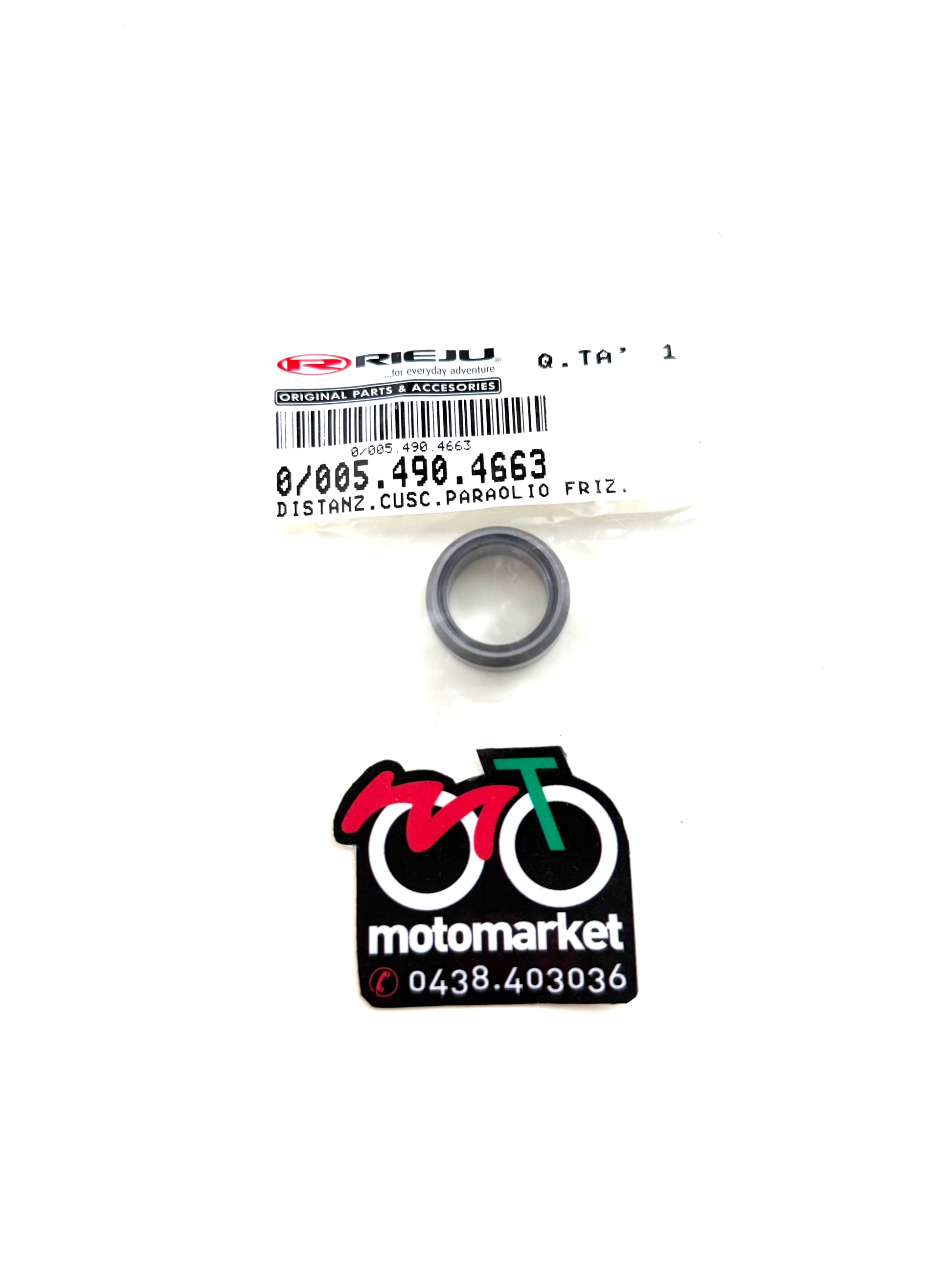 Distanziale cuscinetto e paraolio frizione Minarelli AM6 50cc art 0/005.490.4663