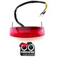 Fanalino posteriore a led con luce targa moto-scooter art.204415