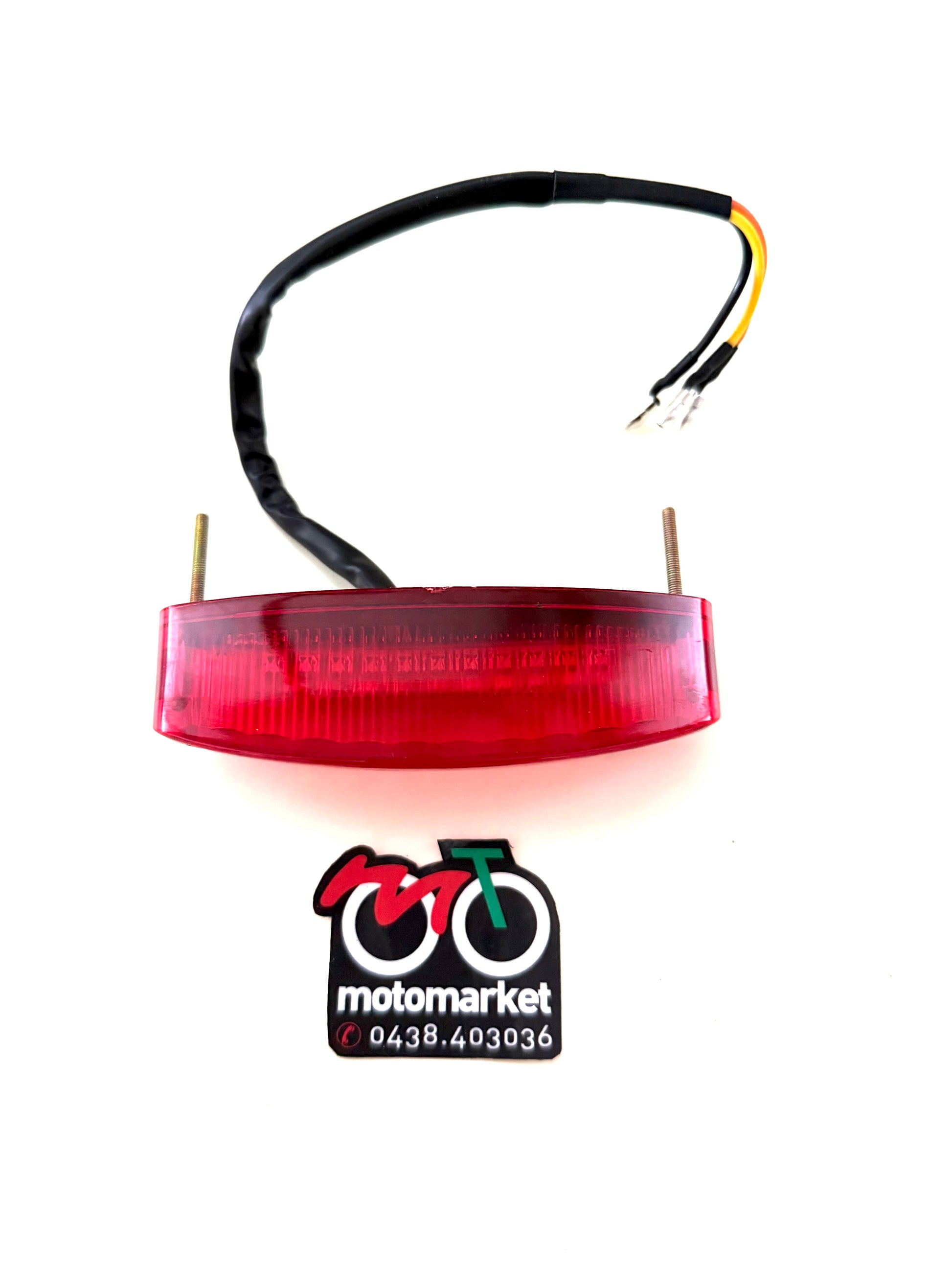 Fanalino posteriore a led con luce targa moto-scooter art.204415