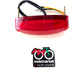 Fanalino posteriore a led senza luce targa moto-scooter art.204412