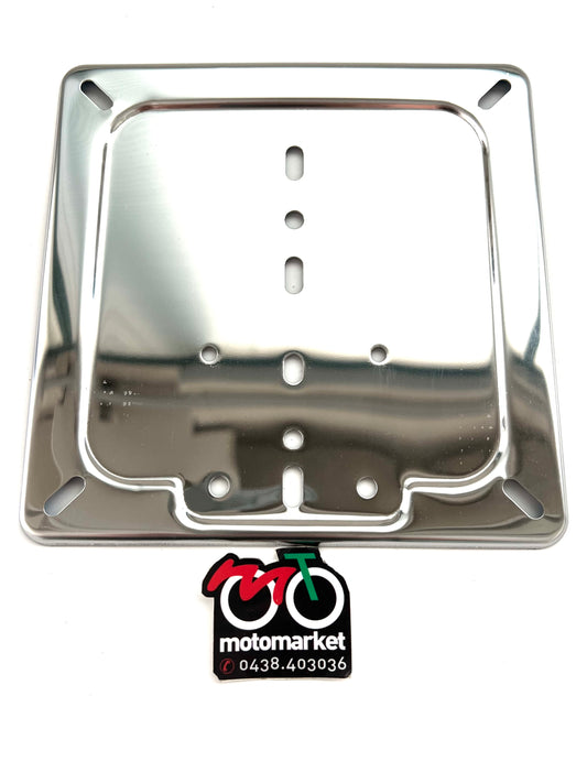 Fondello targa europea cromato moto art.3280CNT